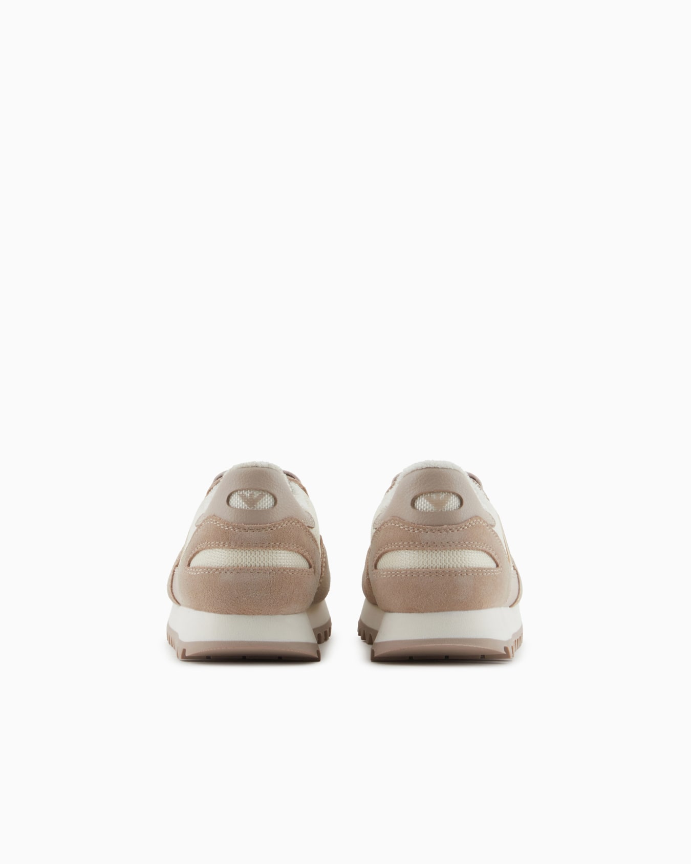 Sneakers en mesh avec détails en cuir suédé et écusson aigle Diapositive 3