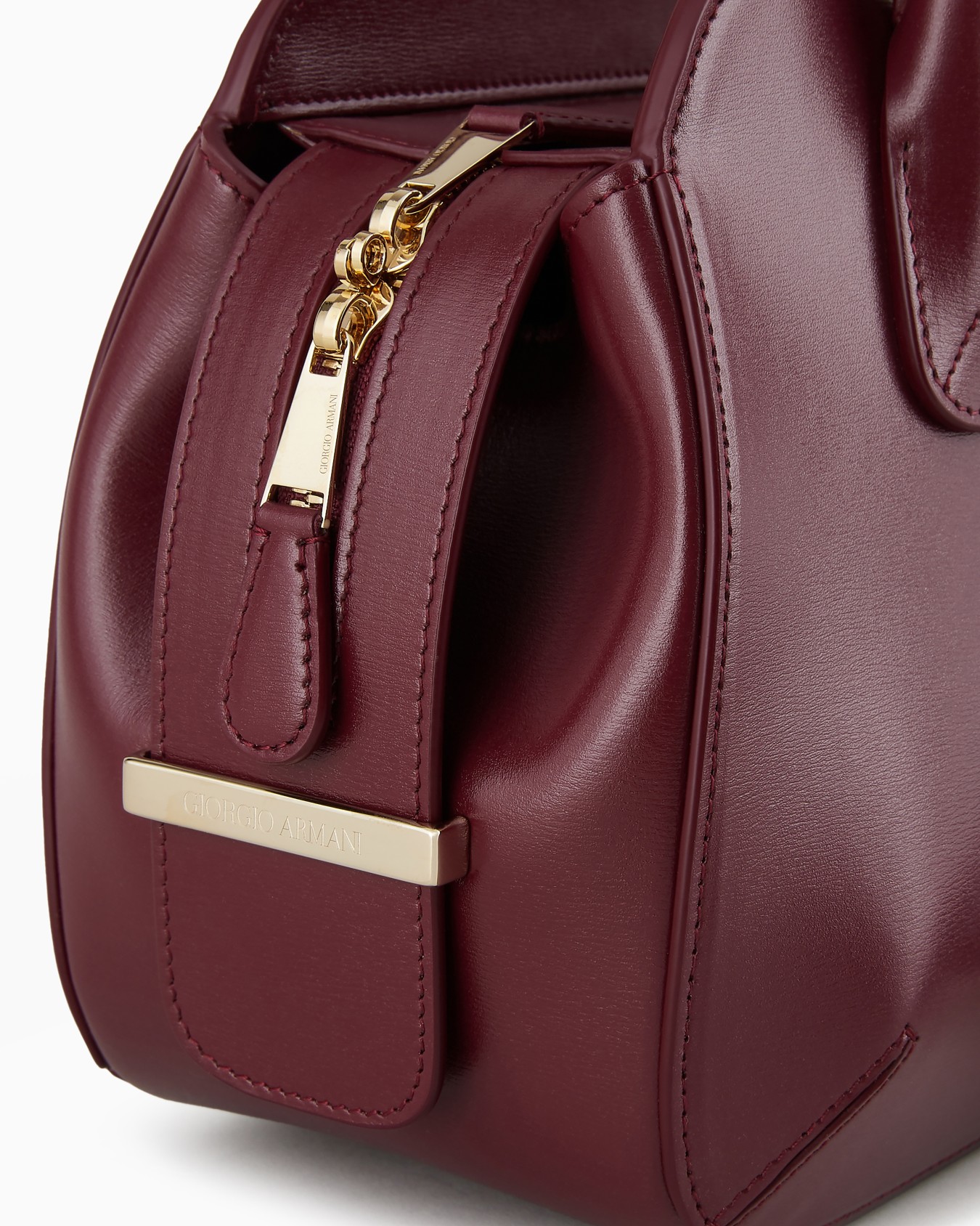 Small palmellato-leather la Prima Boston bag Slide 7