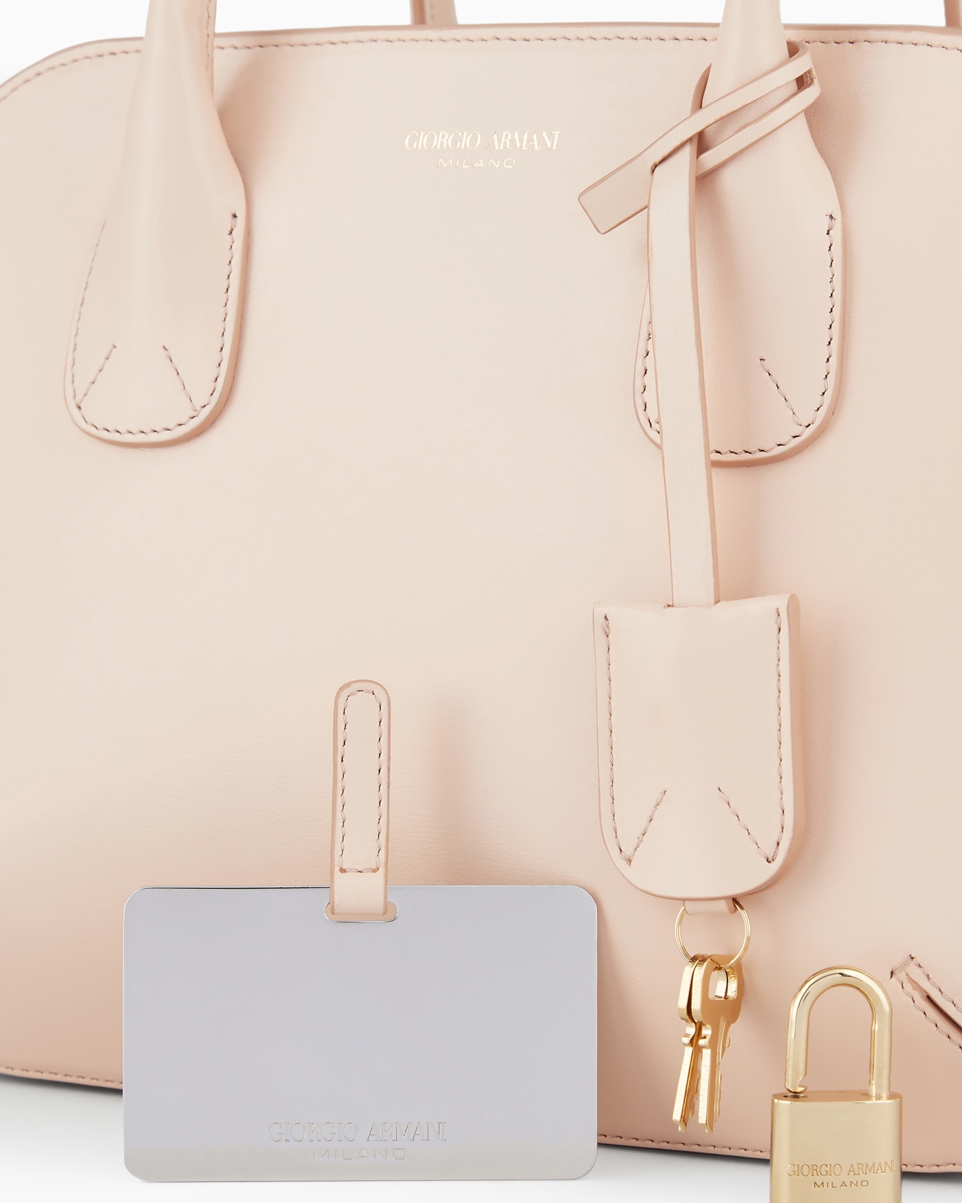 Small palmellato-leather la Prima Boston bag Slide 5