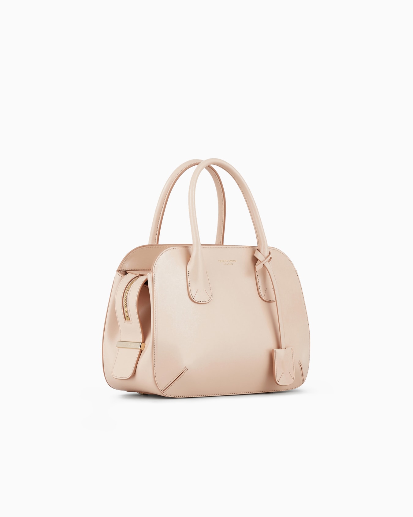 Small palmellato-leather la Prima Boston bag Slide 1