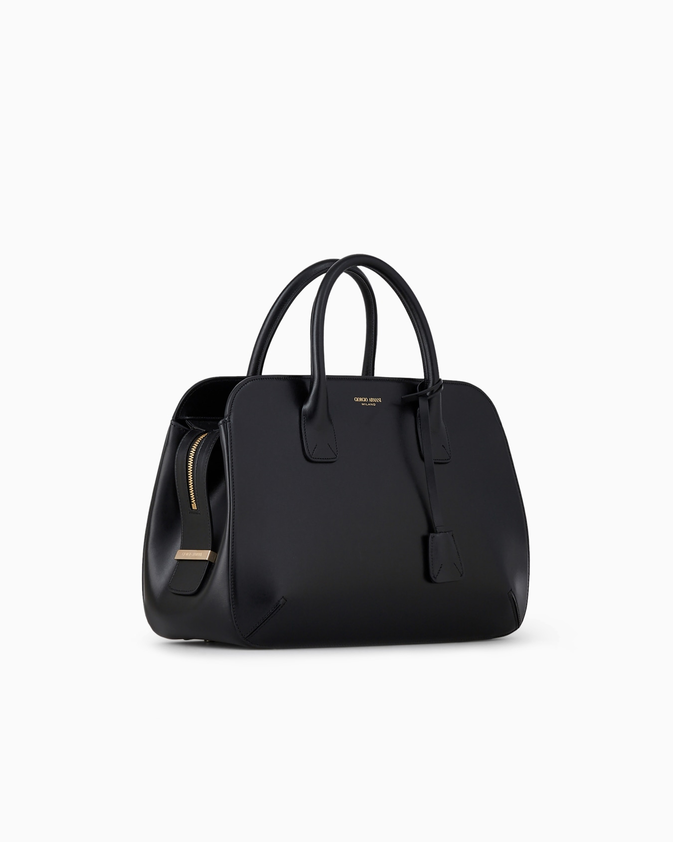 Large palmellato-leather la Prima Boston bag Slide 1