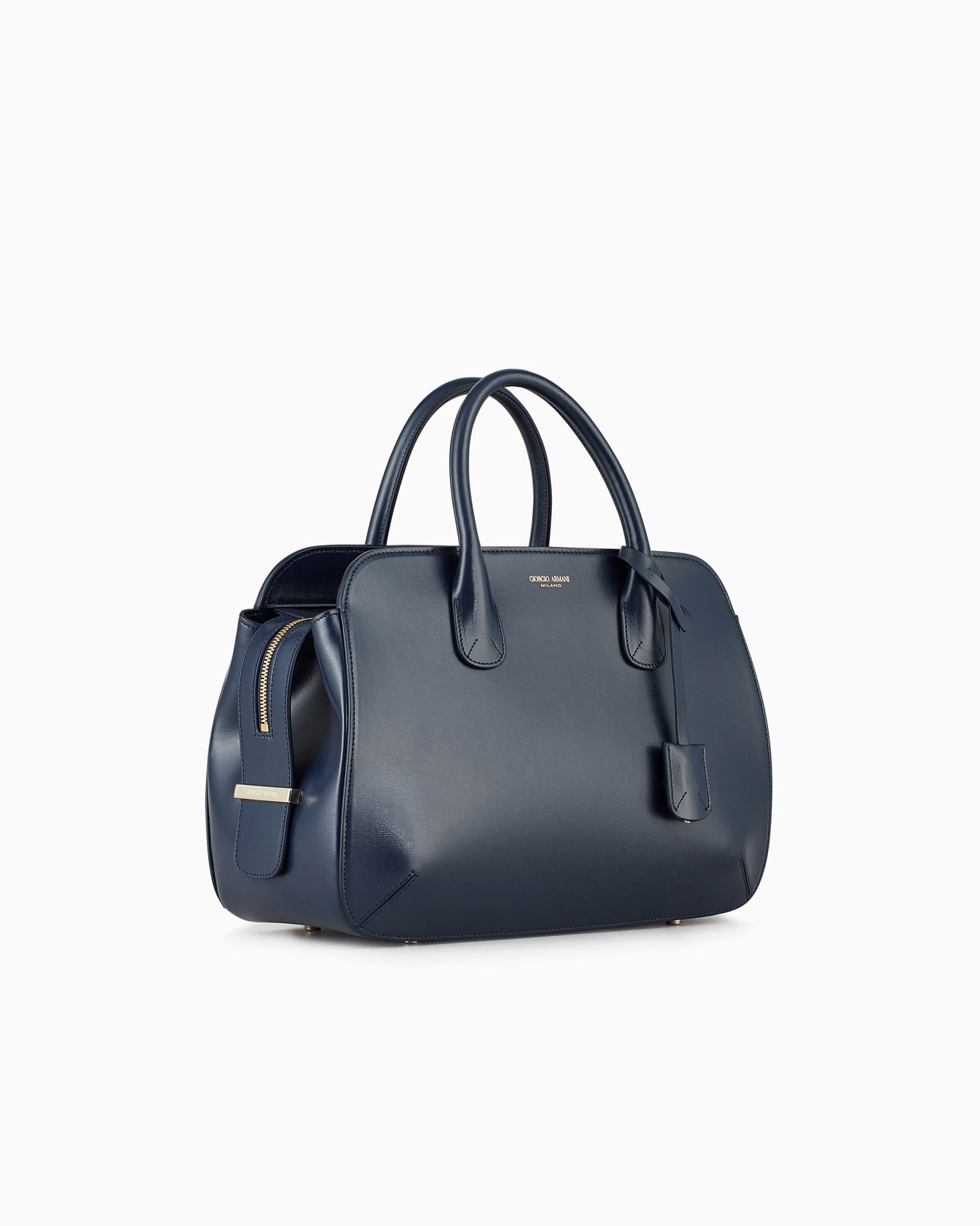 Large palmellato-leather la Prima Boston bag Slide 1