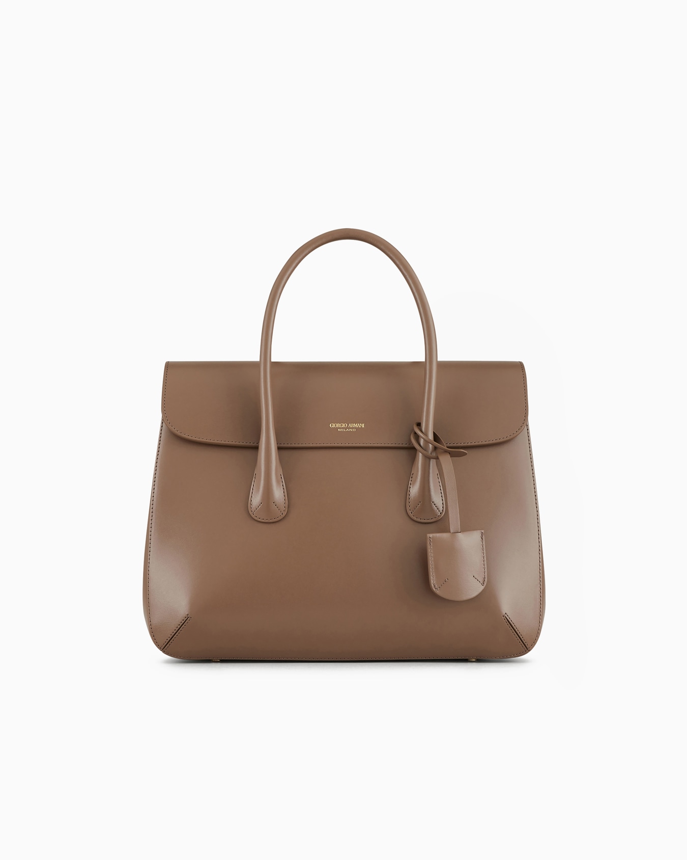 Bolso baúl la Prima tamaño grande de piel graneada Diapositiva 0