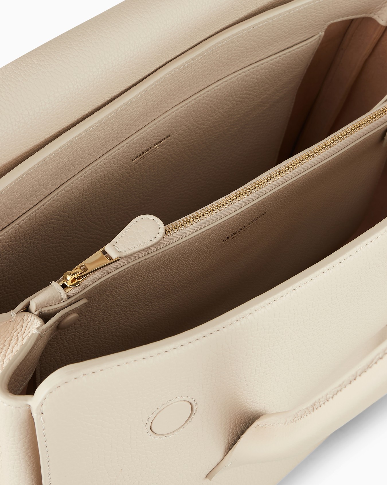 Large la Prima pebbled-leather Bauletto bag Slide 3