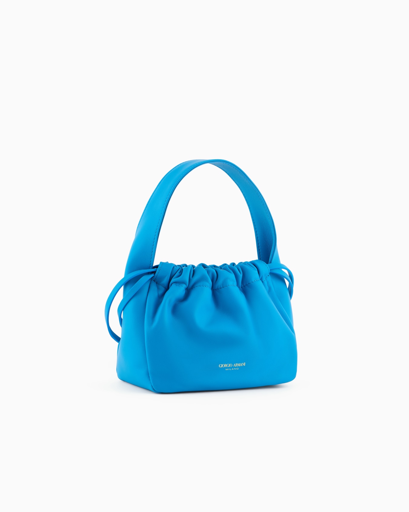 Petit sac seau en cuir nappa ASV Diapositive 1