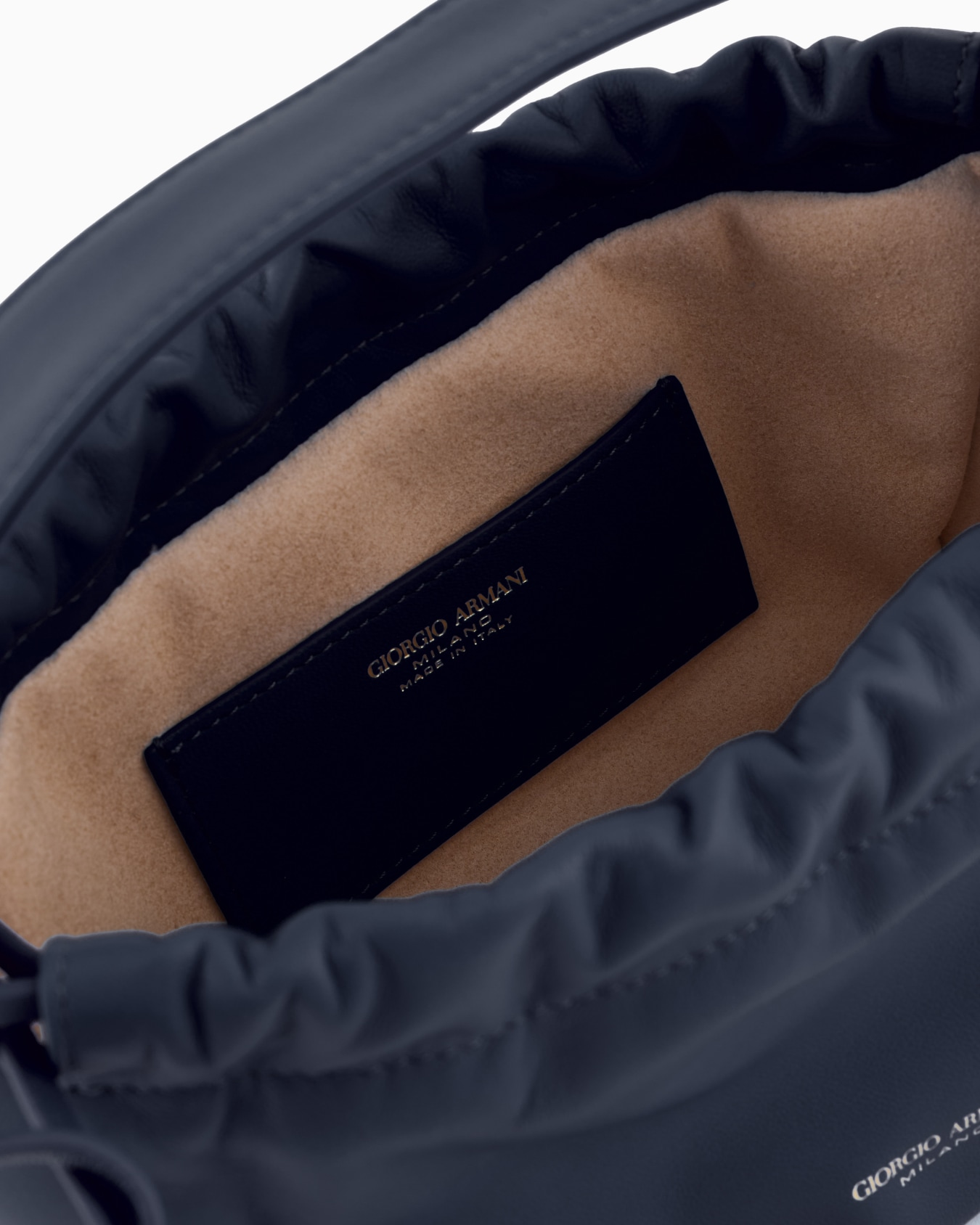 Petit sac seau en cuir nappa ASV Diapositive 3