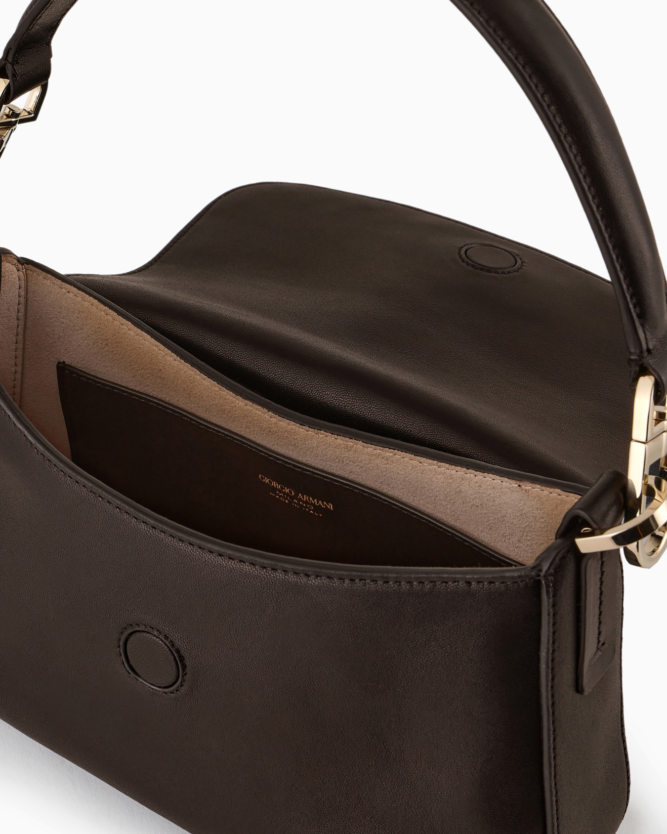 Small la Prima soft baguette bag in nappa leather Slide 3