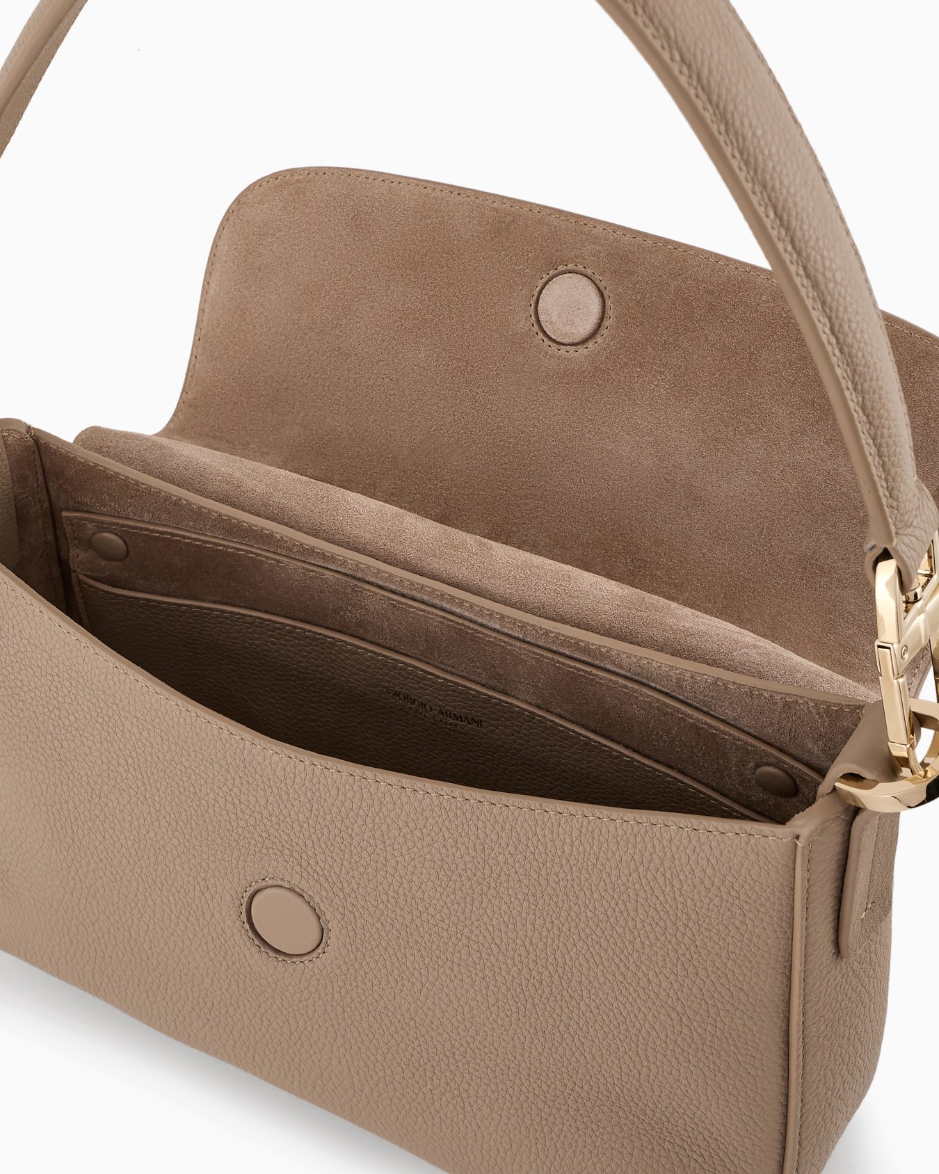 Small la Prima Soft bag in pebbled leather Slide 3