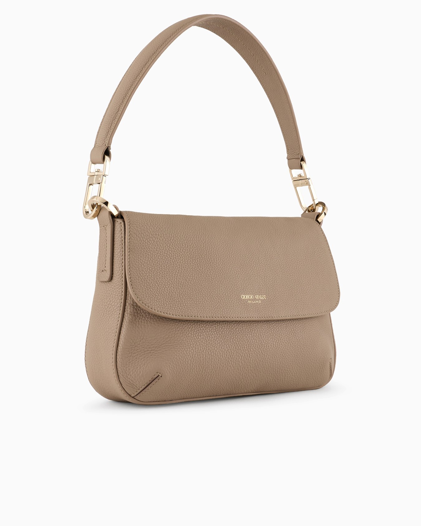 Small la Prima Soft bag in pebbled leather Slide 1