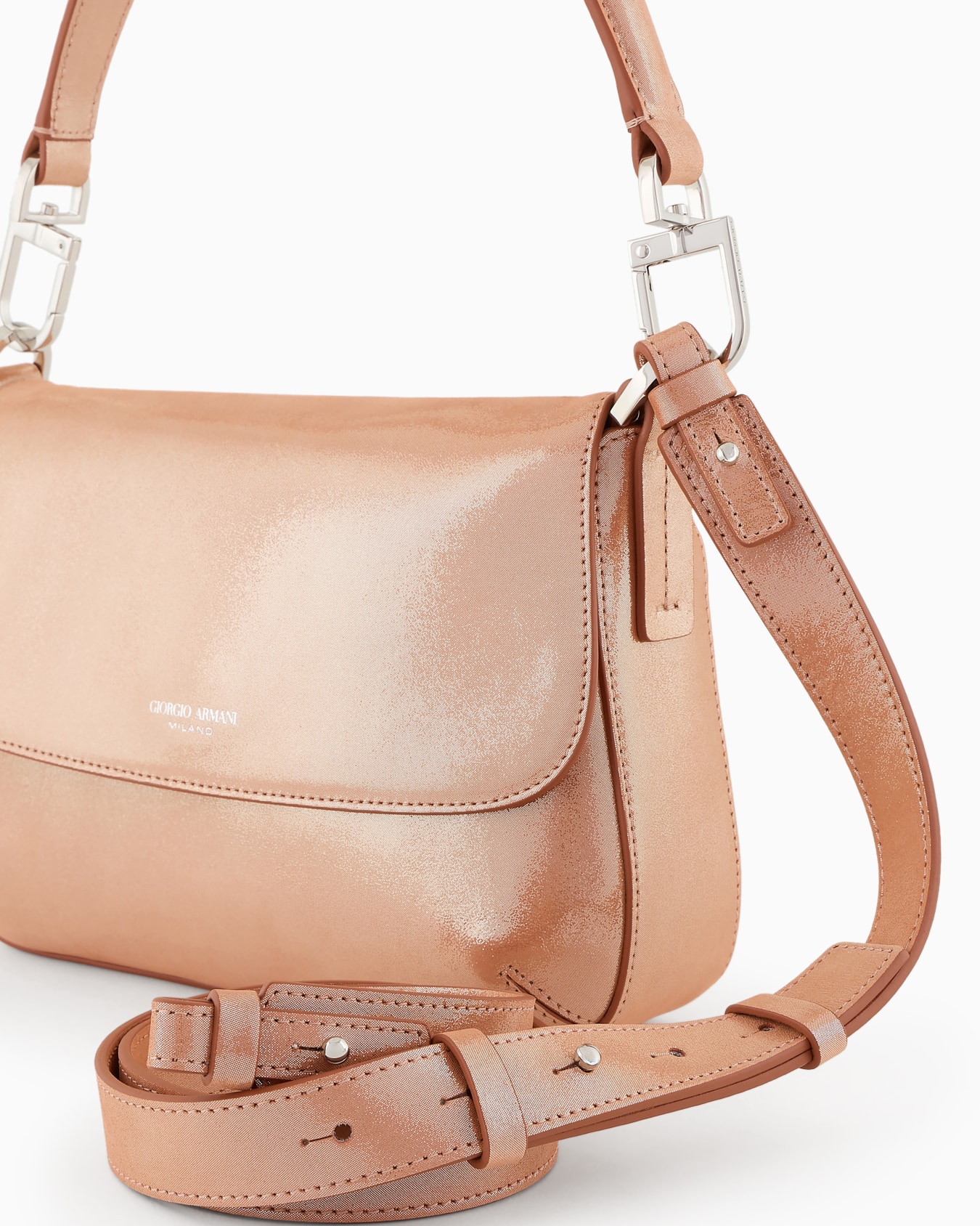 Petit sac à main la Prima souple en nubuck brillant Diapositive 4