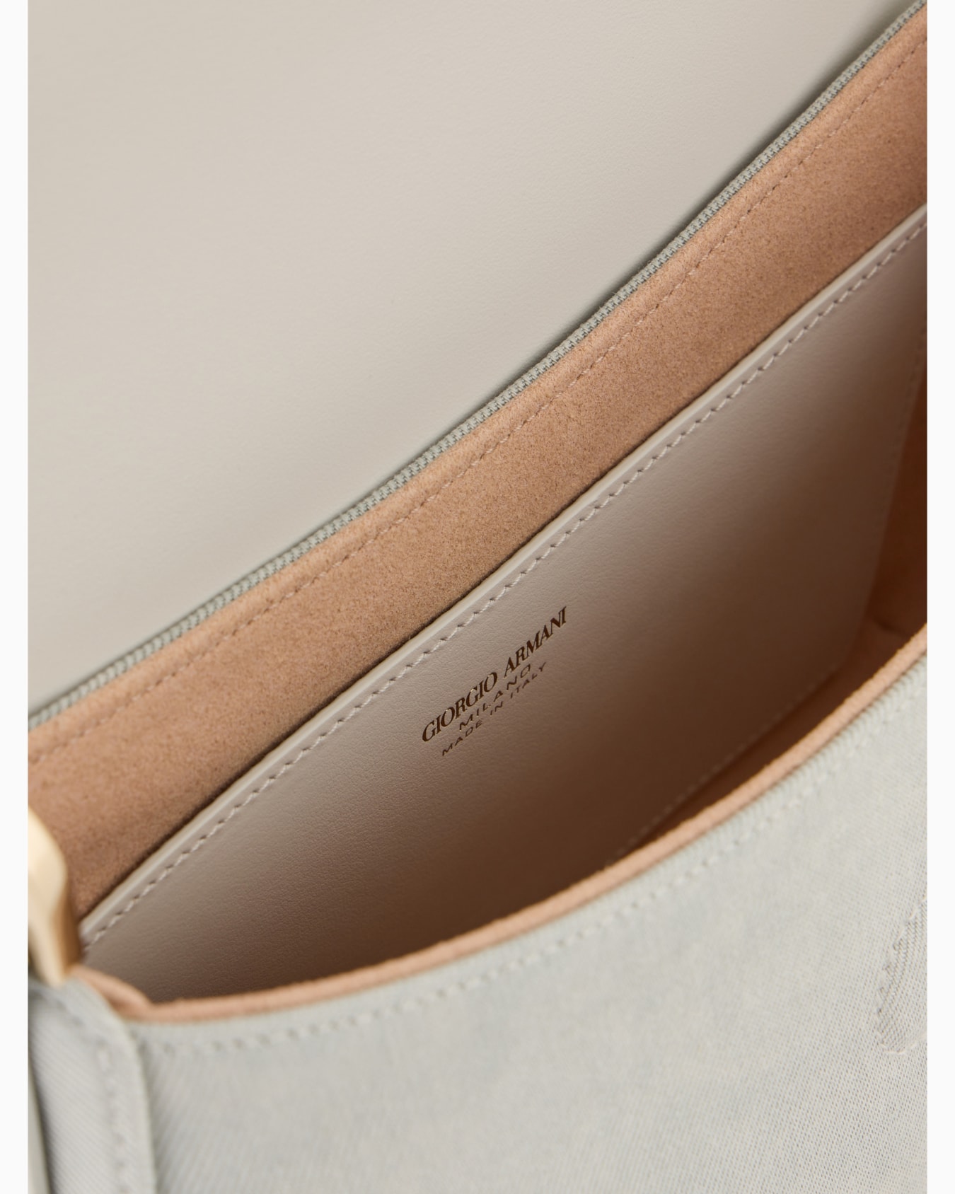 Denim Collection la Prima Soft small denim baguette bag Slide 3