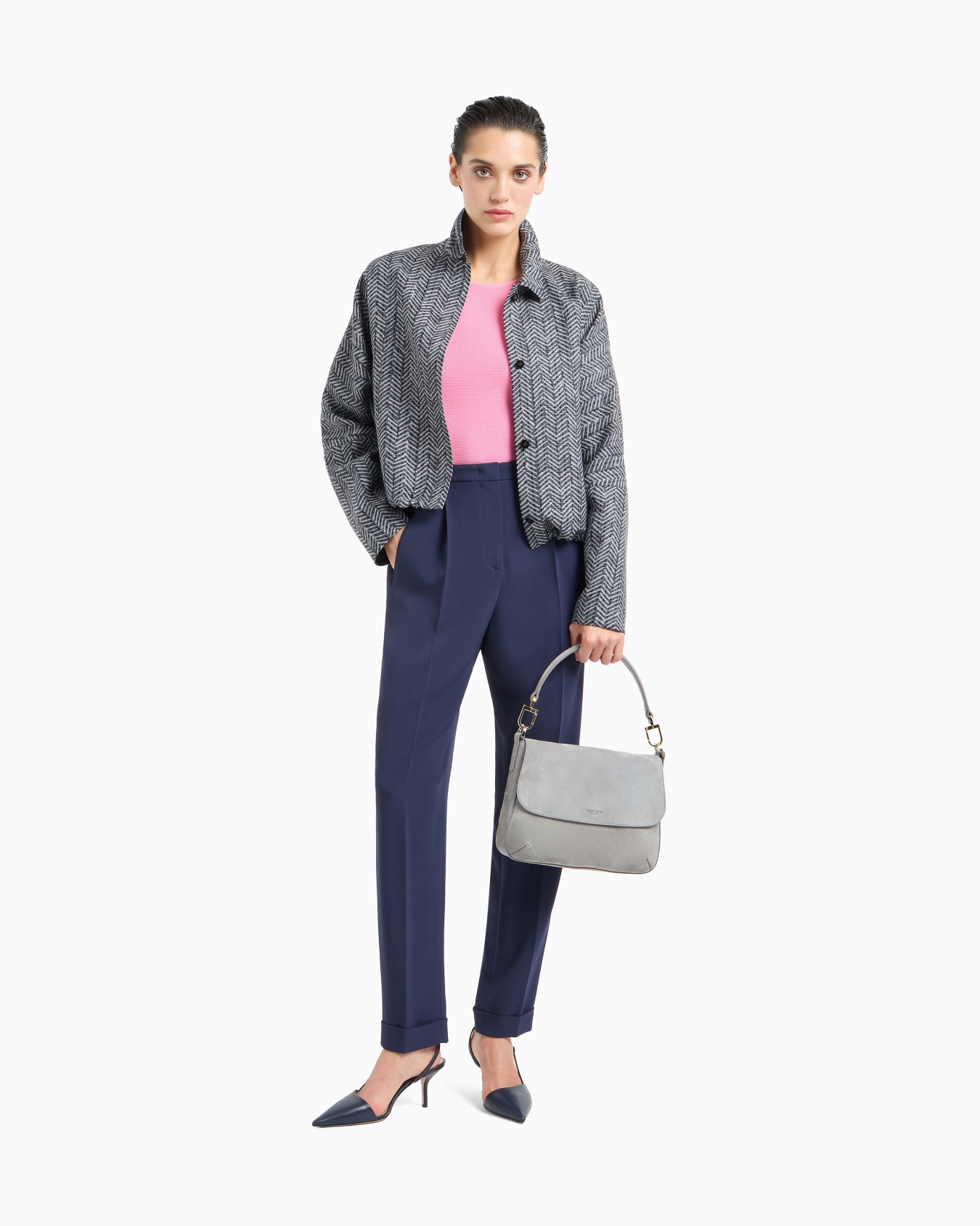 Sac la Prima Soft en cuir suédé de taille moyenne ASV Diapositive 5