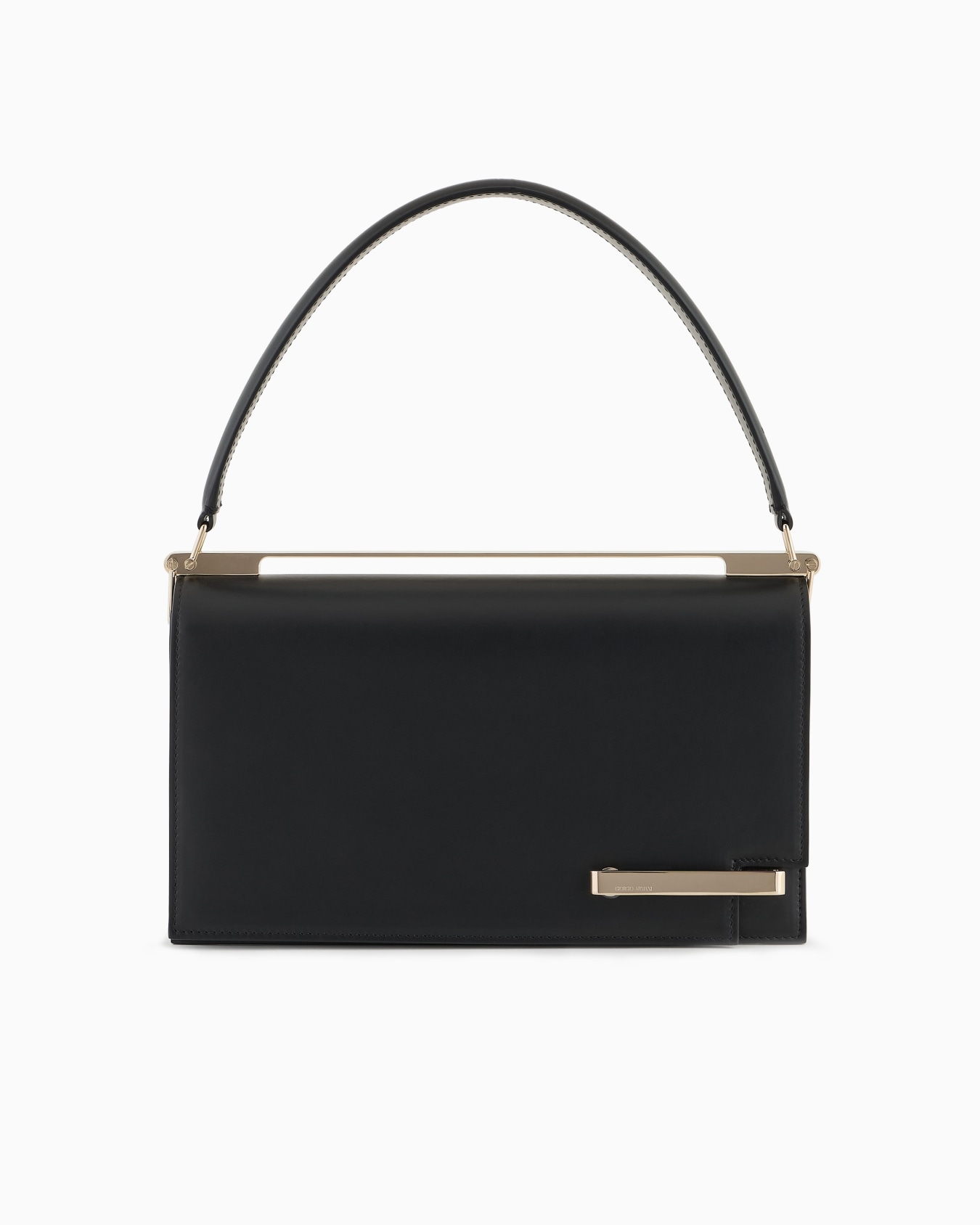 Medium leather handbag with shoulder strap Slide 0