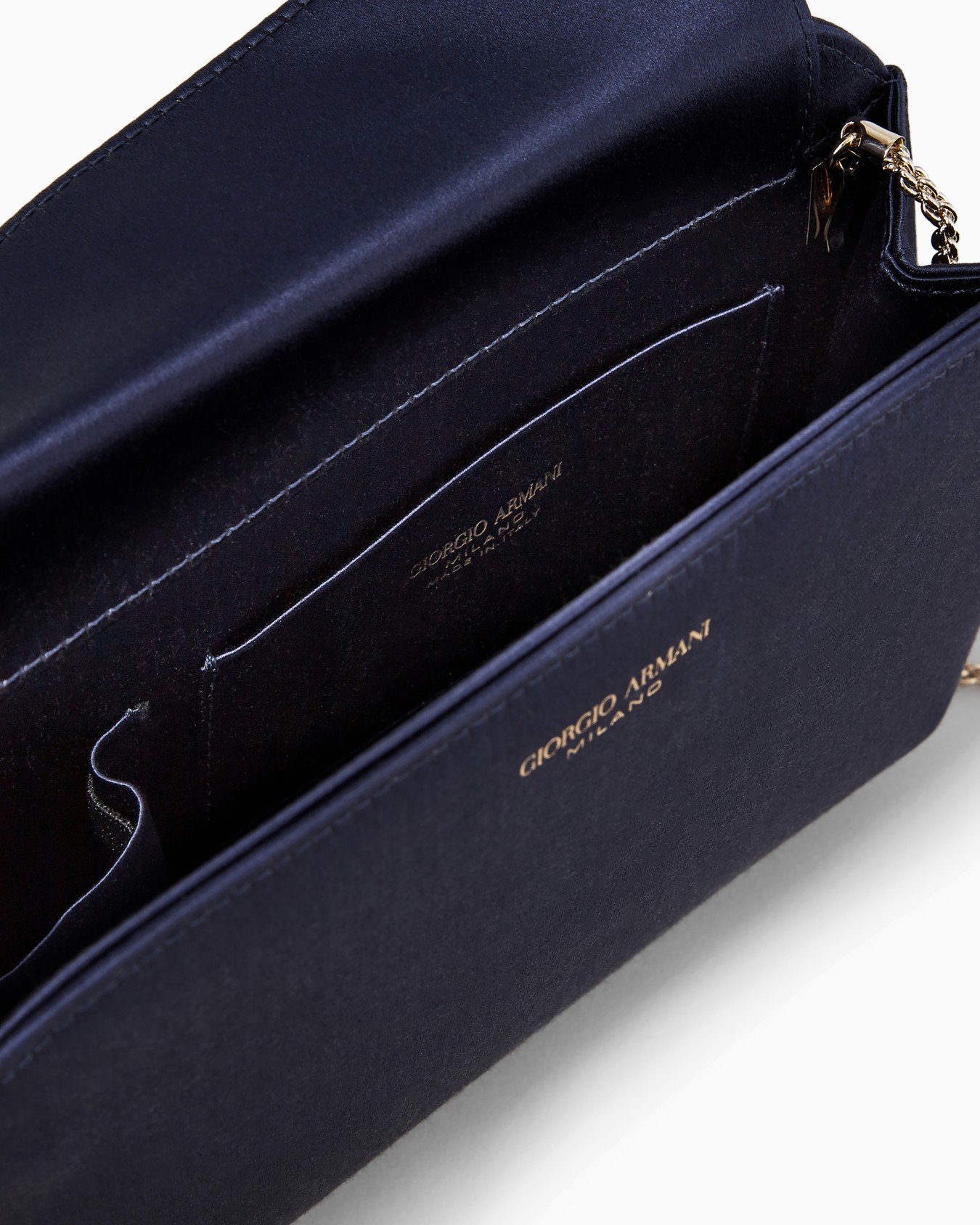 Satin la Prima clutch bag Slide 3