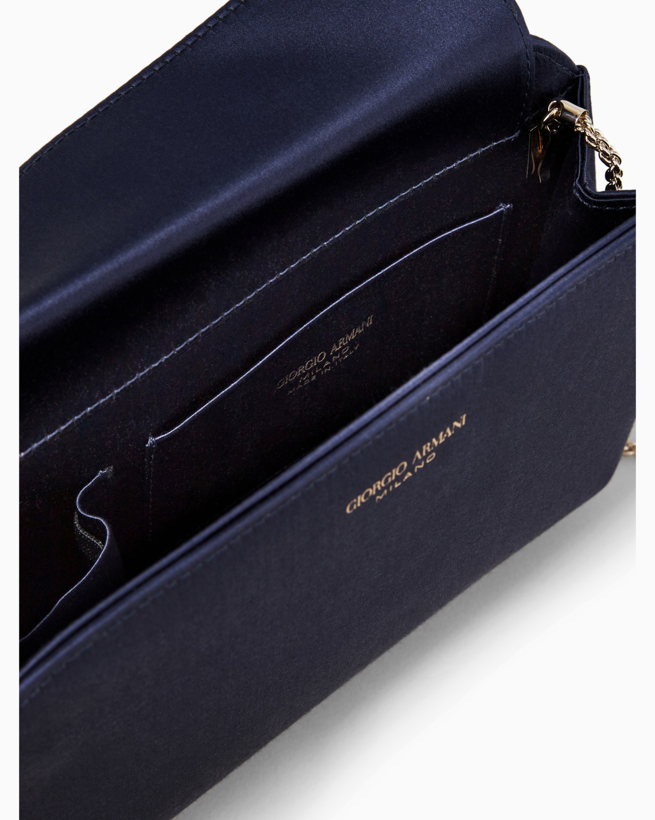 Satin La Prima clutch bag Slide 3
