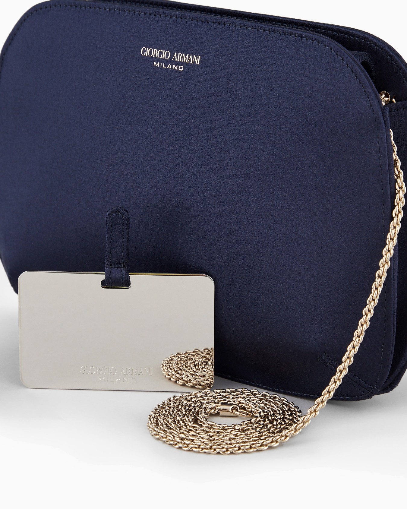 Satin la Prima clutch bag Slide 4