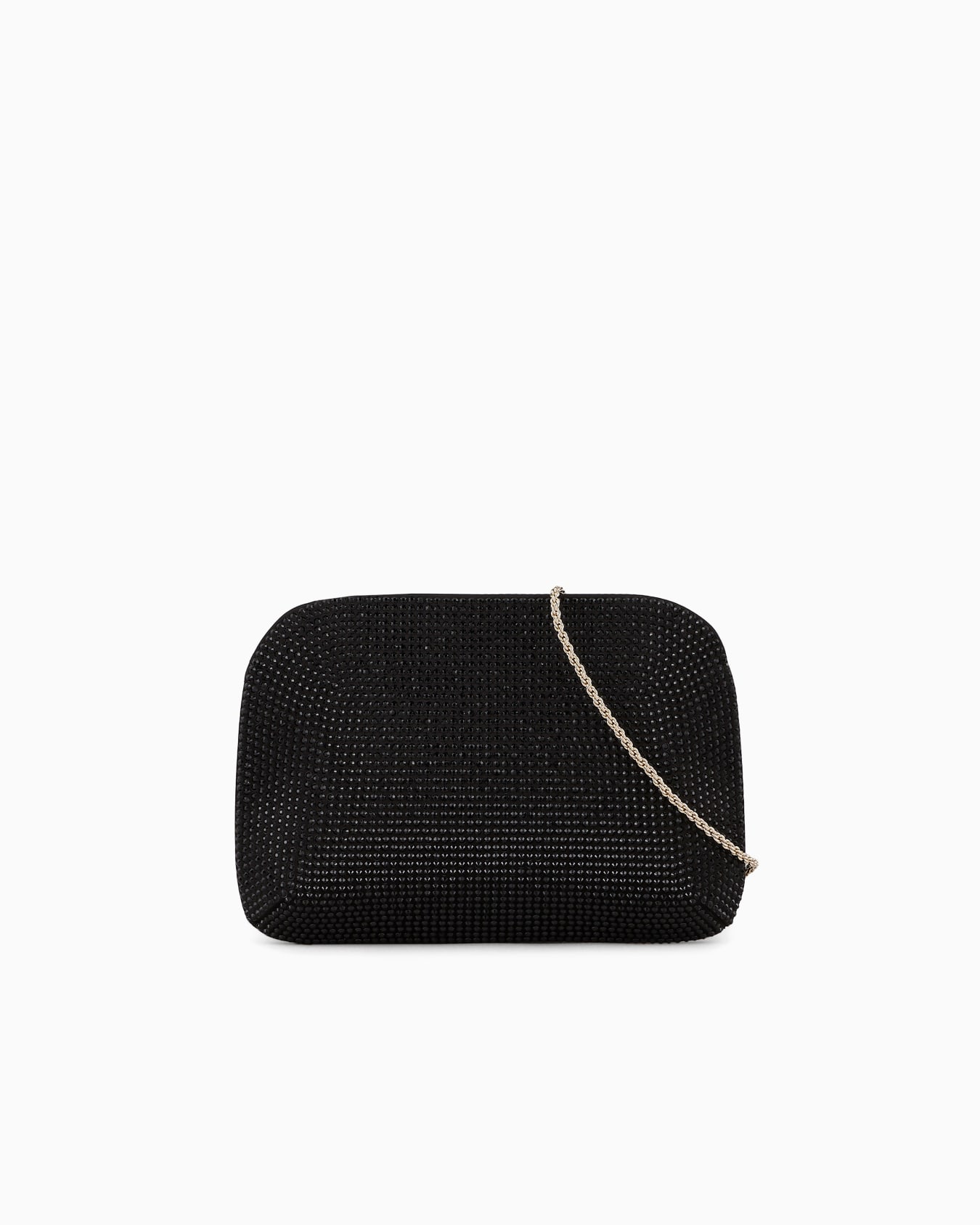 Pochette La Prima en satin et strass Diapositive 0
