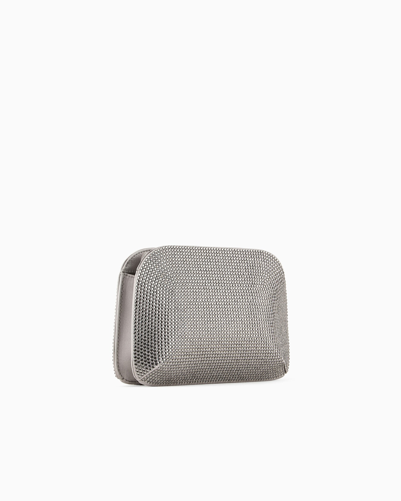 Pochette La Prima en satin et strass Diapositive 1