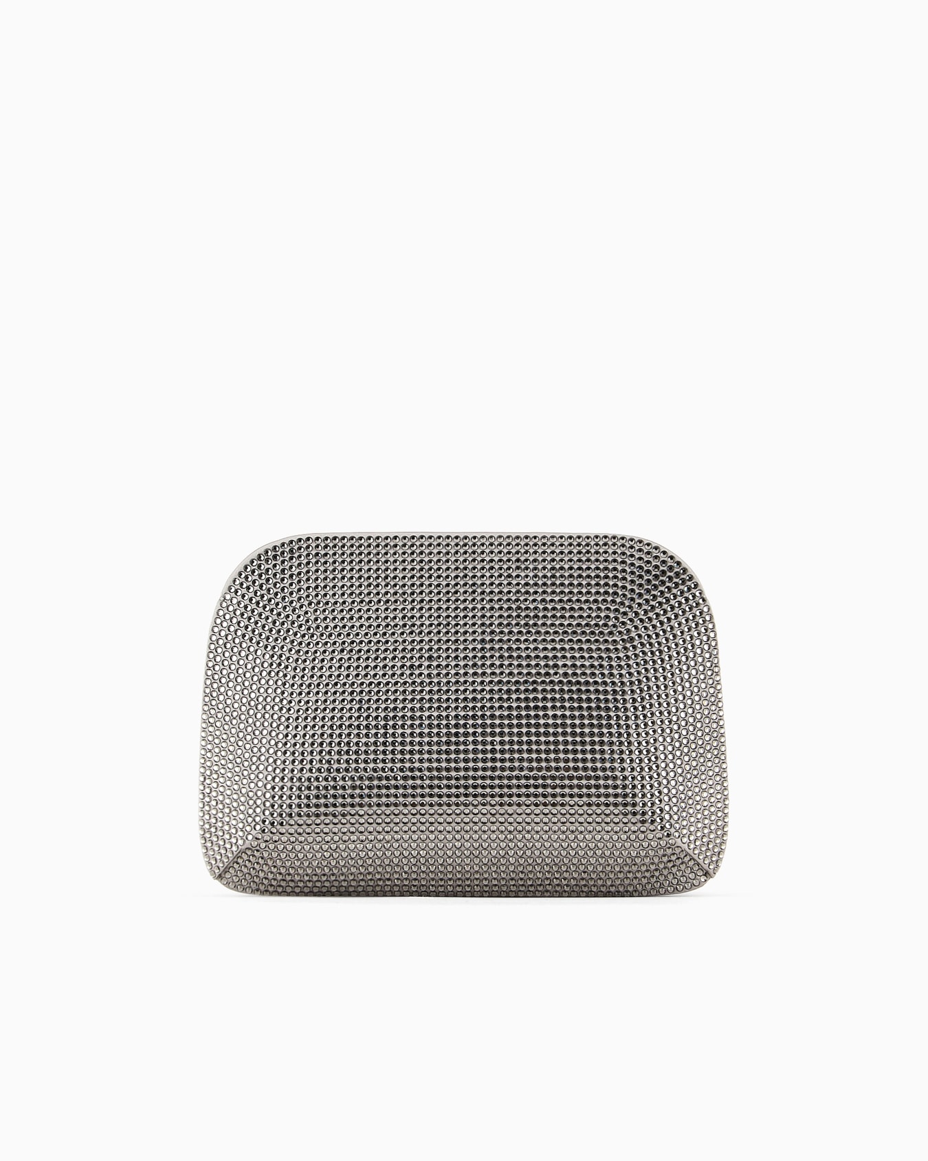 La Prima satin and rhinestone clutch bag Slide 2