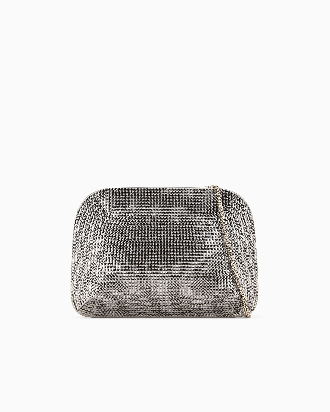 La Prima satin and rhinestone clutch bag Slide 0