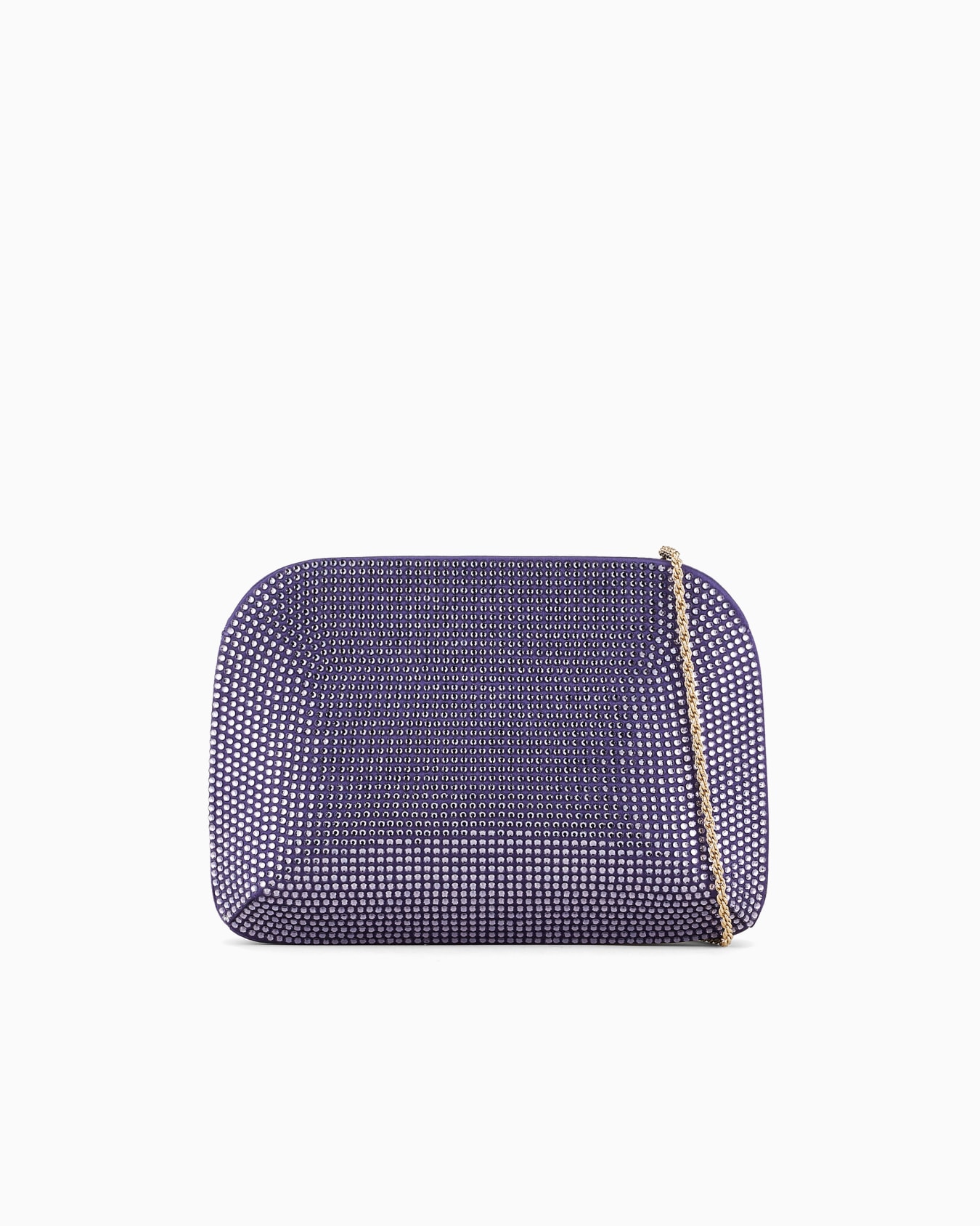 La Prima satin and rhinestone clutch bag Slide 0