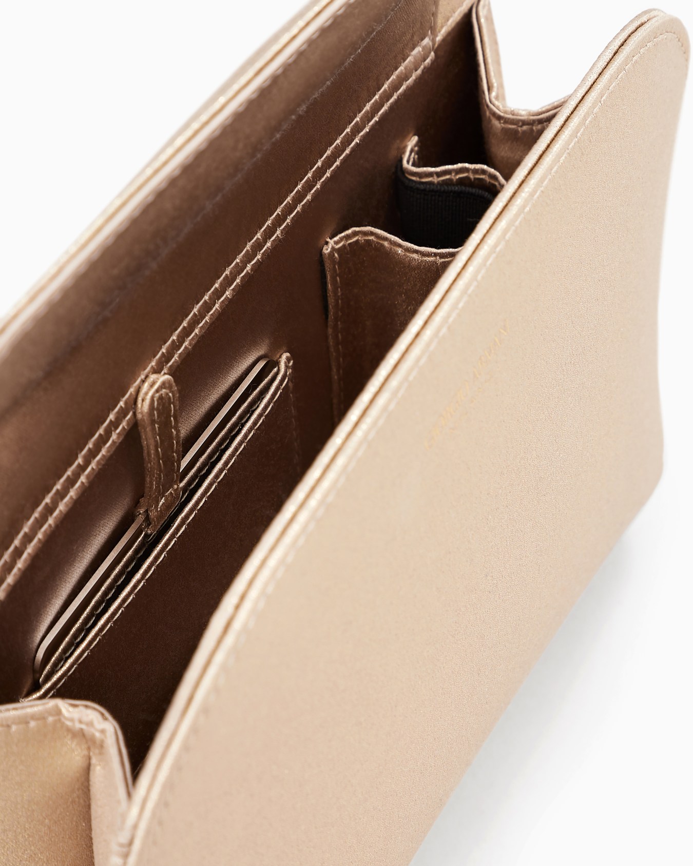 Pochette la Prima en satin lamé Diapositive 3