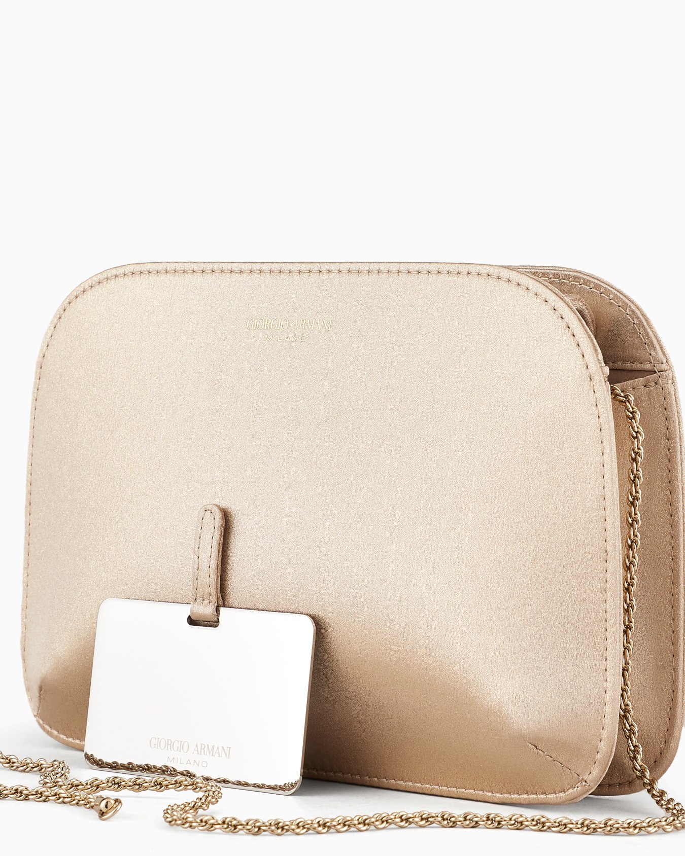 Pochette la Prima en satin lamé Diapositive 4