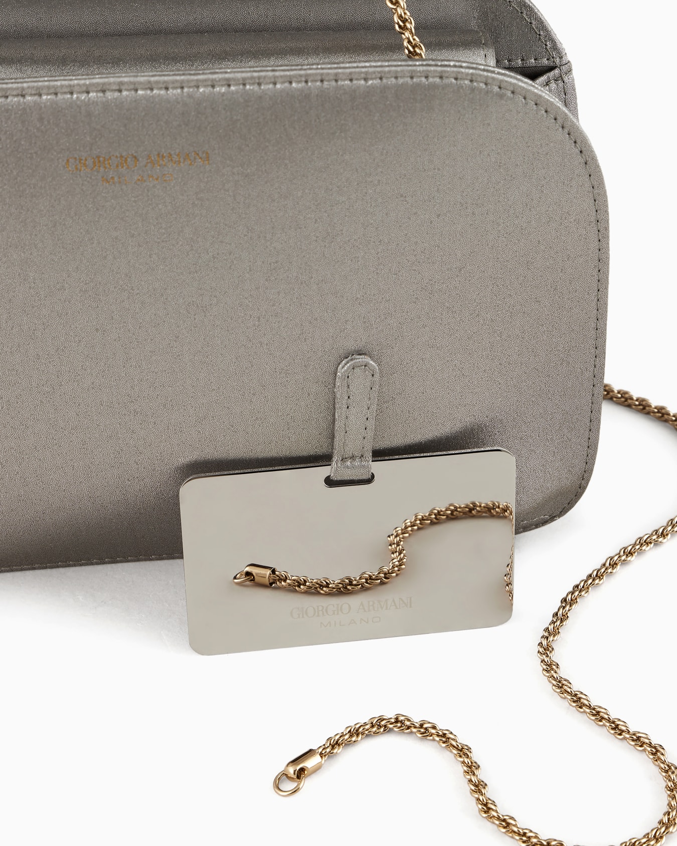 Pochette la Prima en satin lamé Diapositive 4