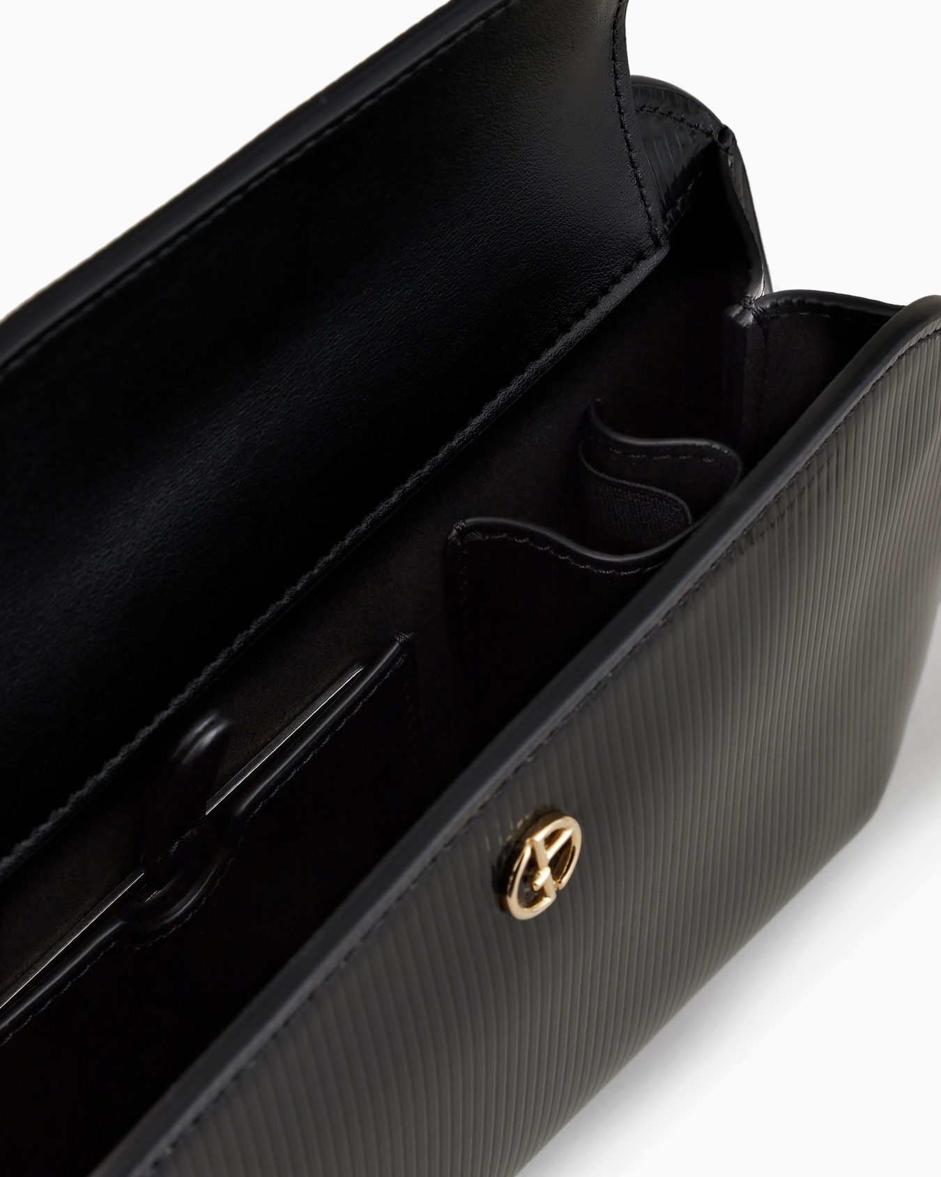 Striped lamé-leather la Prima clutch bag Slide 3