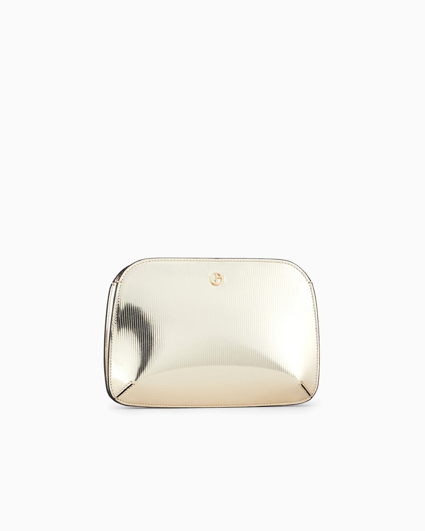 Striped lamé-leather la Prima clutch bag Slide 1