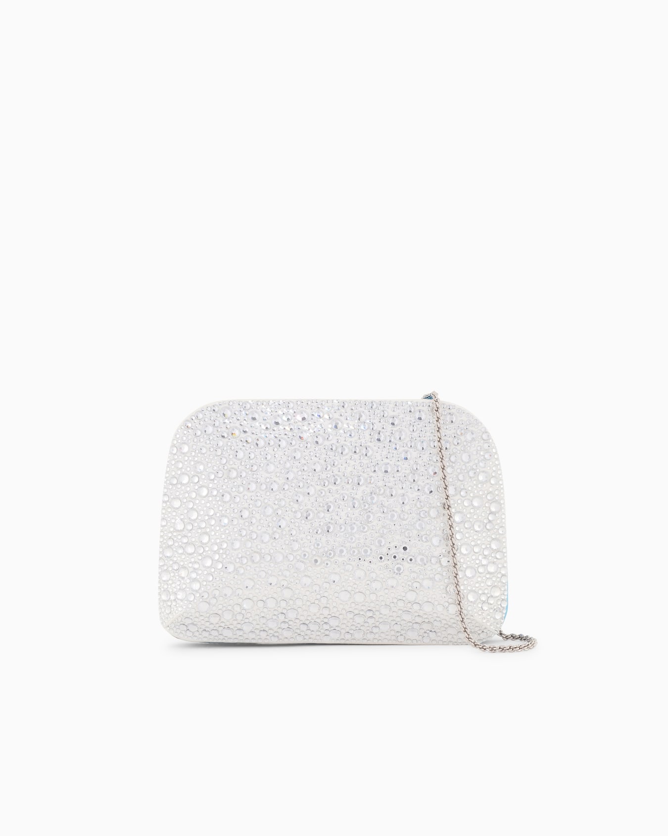 La Prima satin and rhinestone clutch bag Slide 0