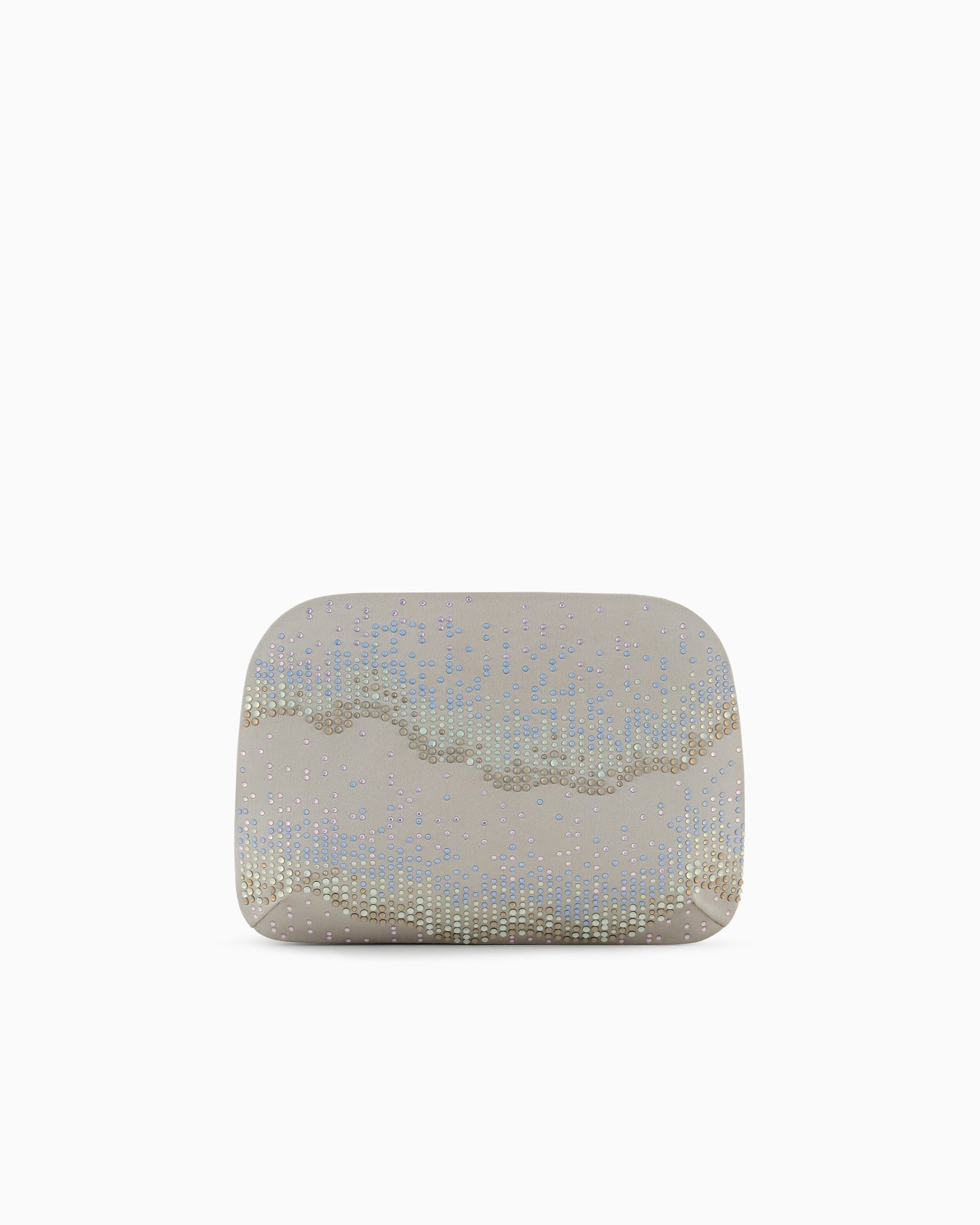 Clutch la Prima in raso e strass con motivo onde Slide 2