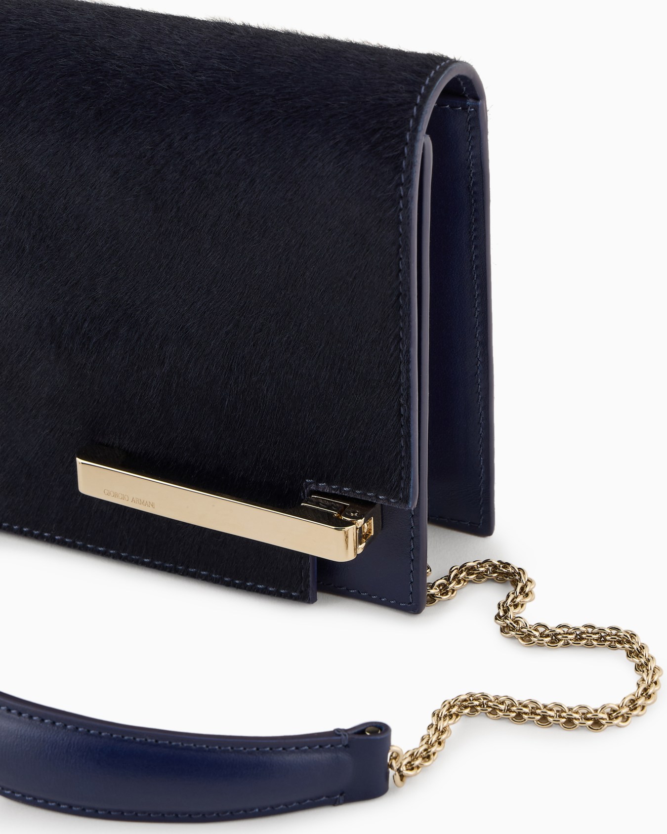Pochette en cuir effet poulain Diapositive 4