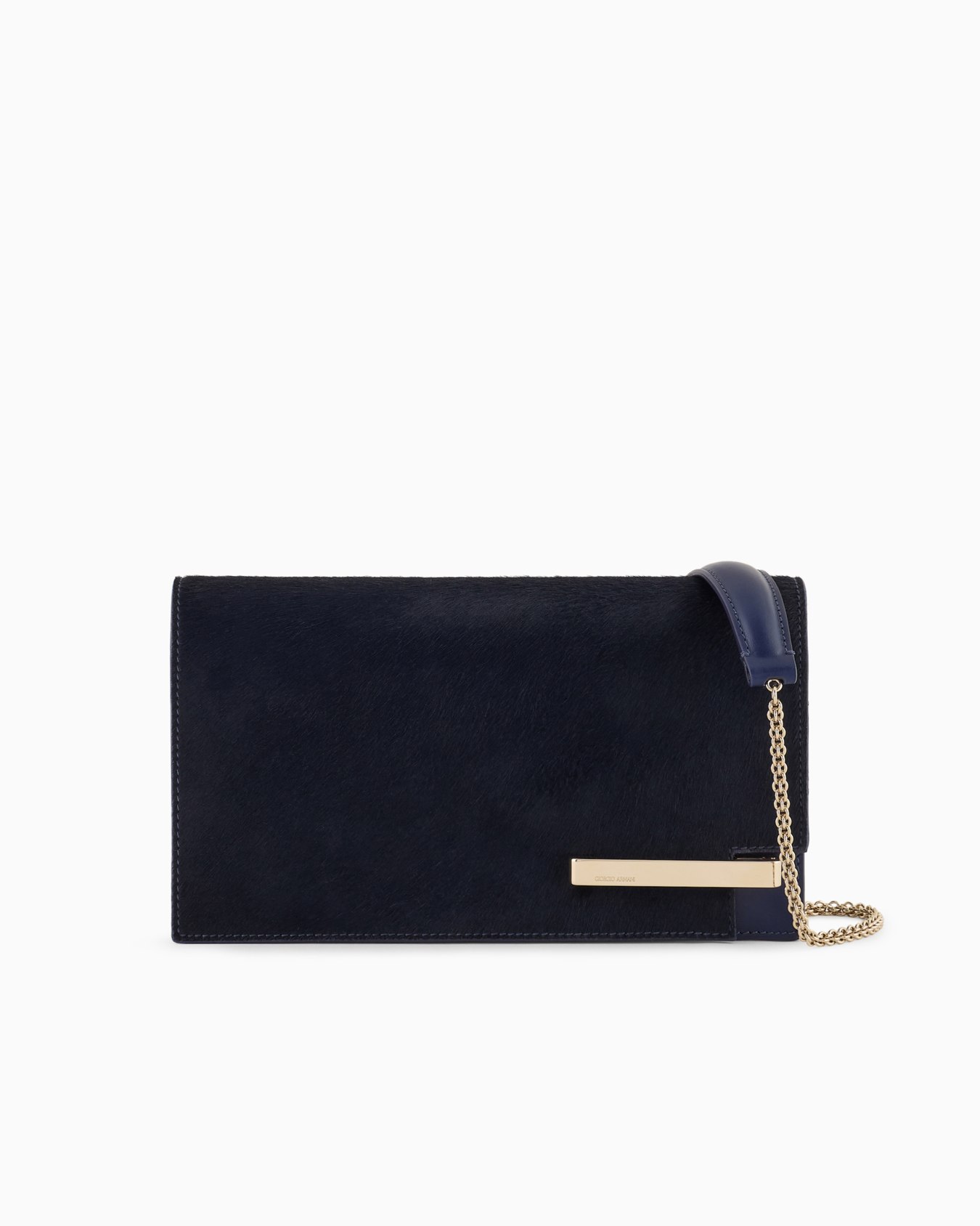 Pochette en cuir effet poulain Diapositive 0