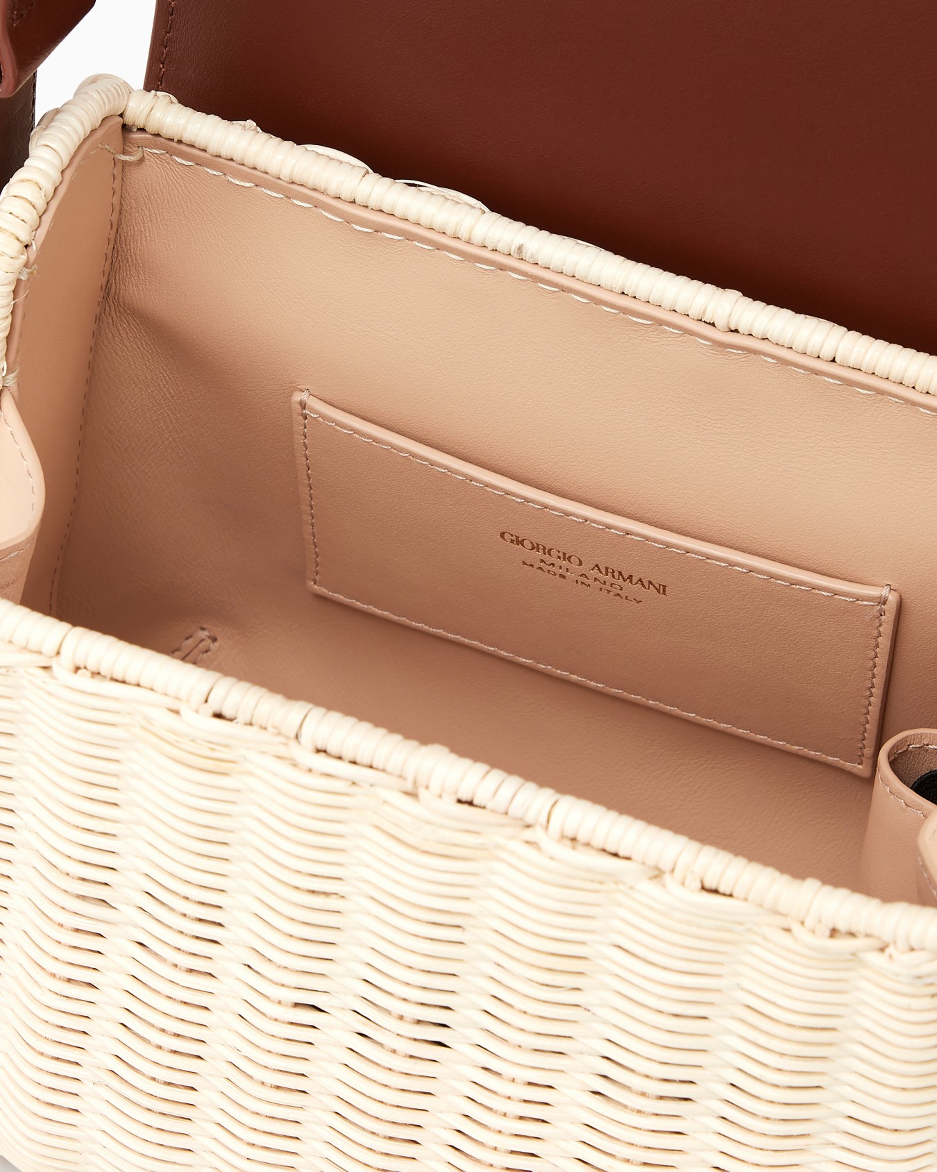 La Prima wicker and leather shoulder bag Slide 3
