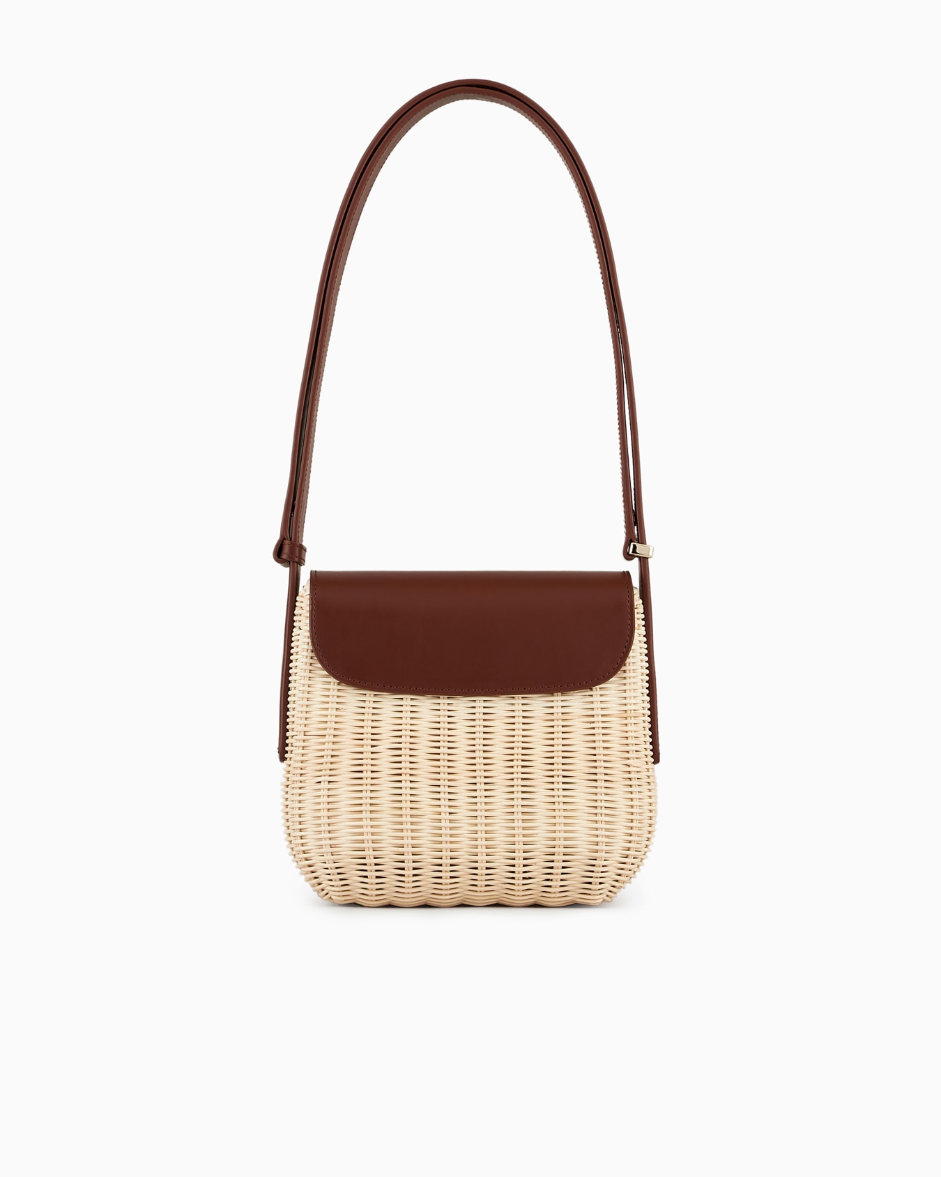 Borsa la Prima in midollino e pelle Slide 2