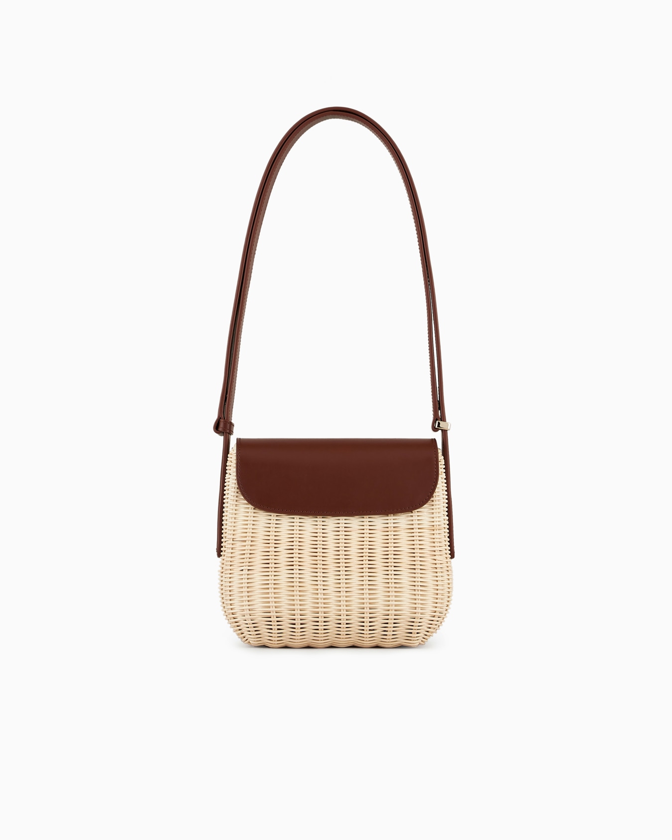 La Prima wicker and leather shoulder bag Slide 2