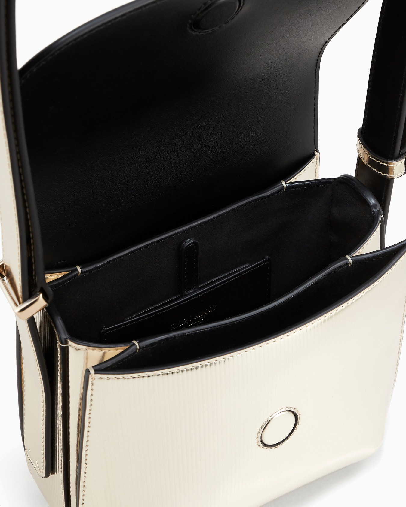 la Prima in striped laminated leather Slide 3