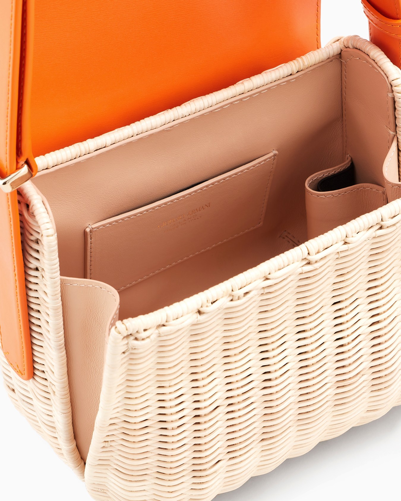La Prima wicker and leather shoulder bag Slide 3