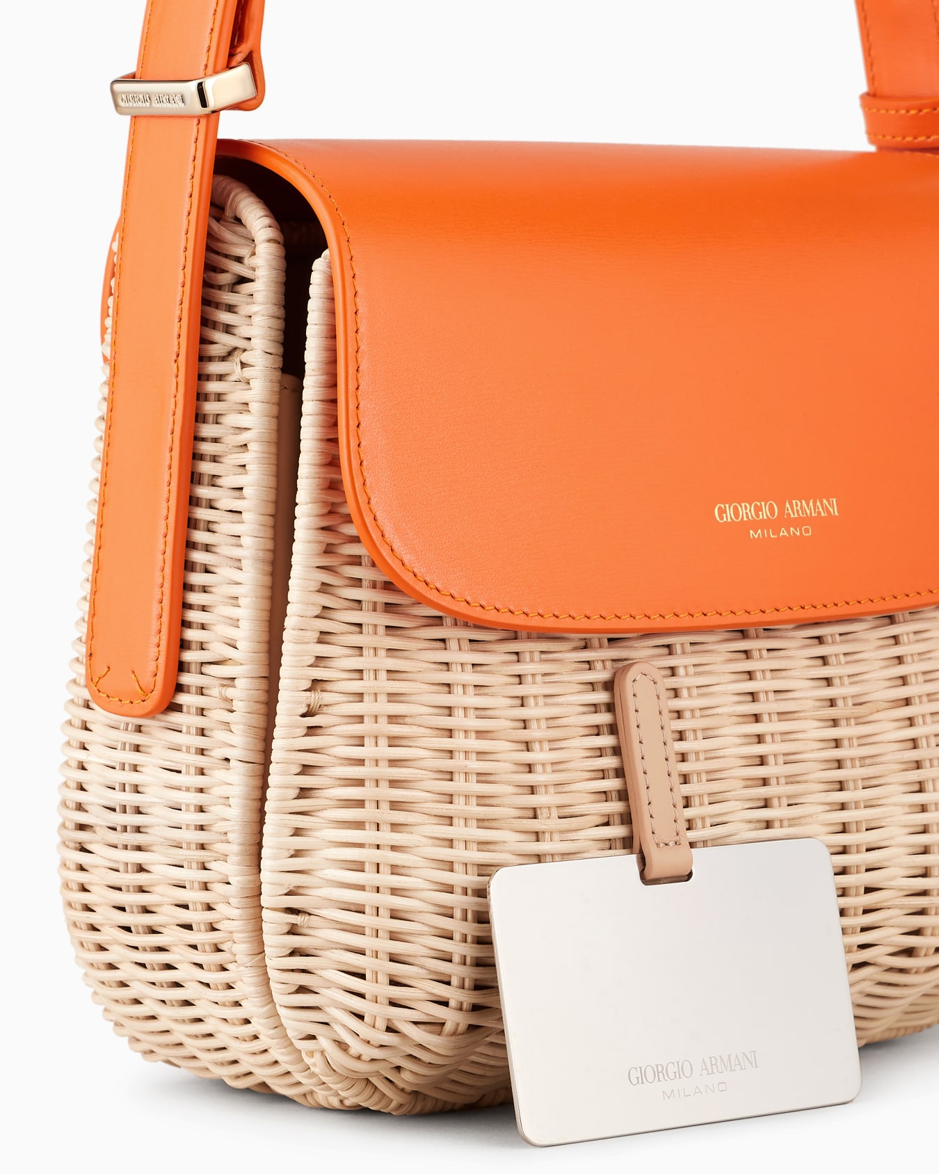 La Prima wicker and leather shoulder bag Slide 4