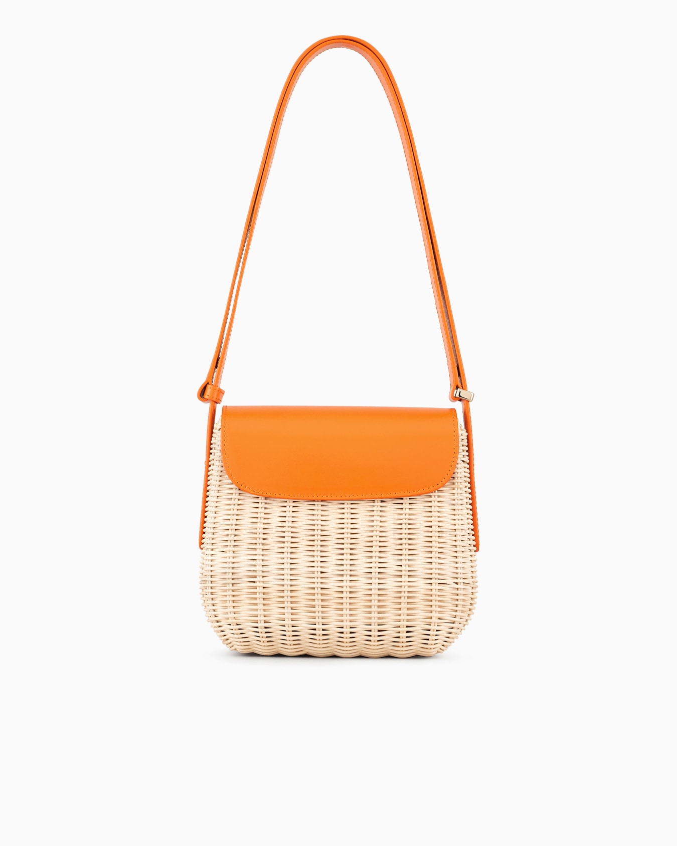 La Prima wicker and leather shoulder bag Slide 2
