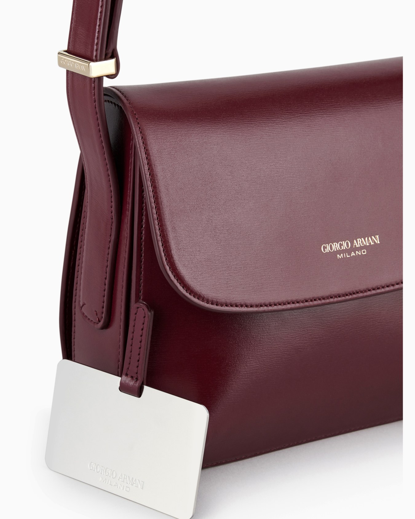 ★GIORGIO ARMANI★ラ プリマ 光沢 スモールショルダーバッグ コンパクトで使い勝手のよさが魅力。“ジョルジオ アルマーニ ラ