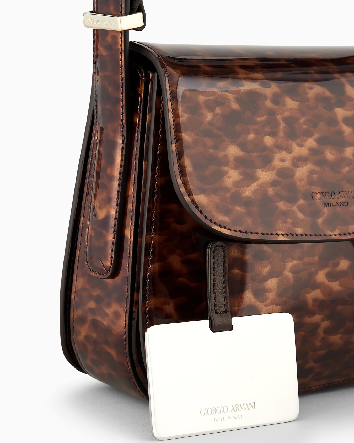 La Prima bag in tortoiseshell patent leather Slide 4