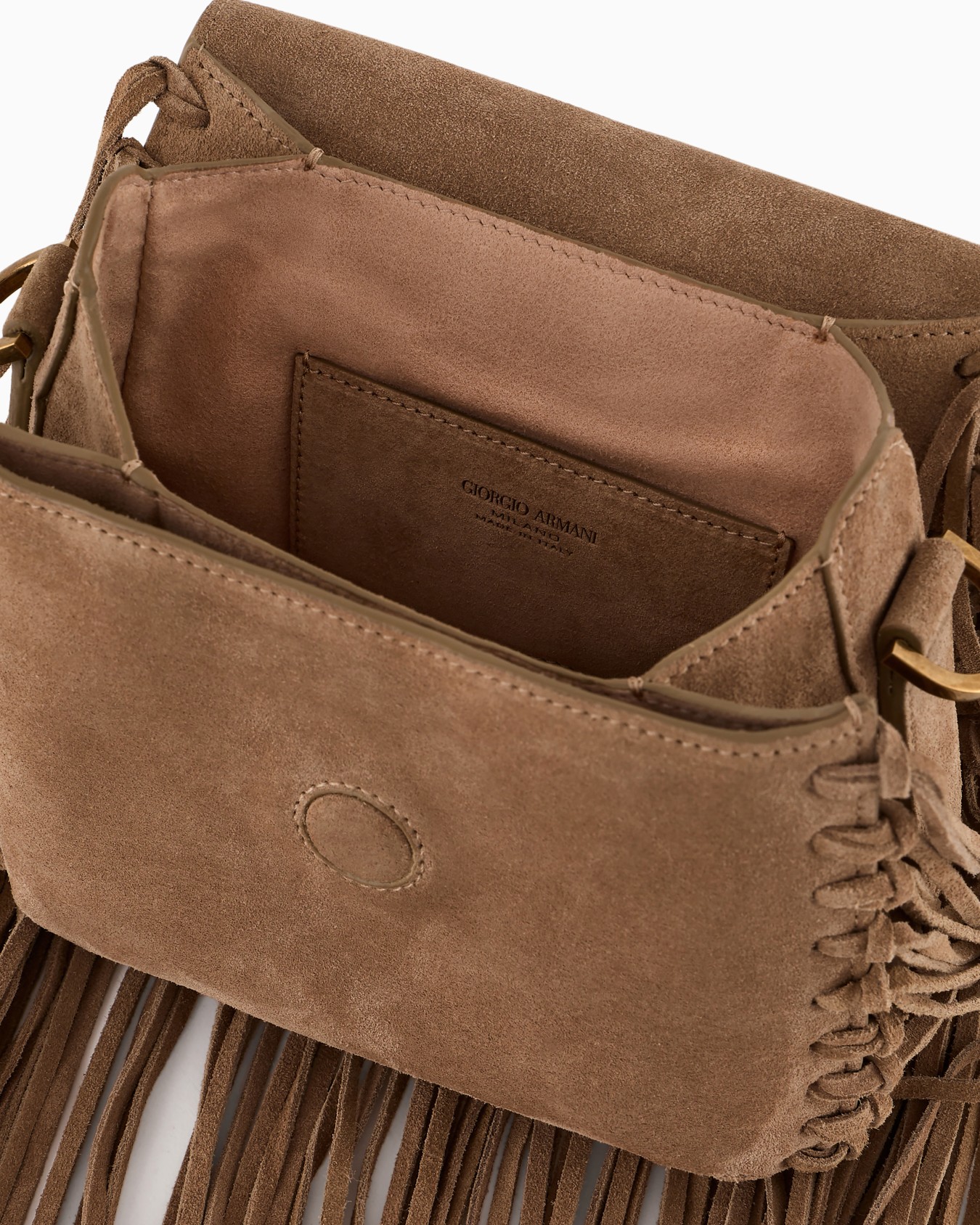 La Prima fringed suede bag Slide 4