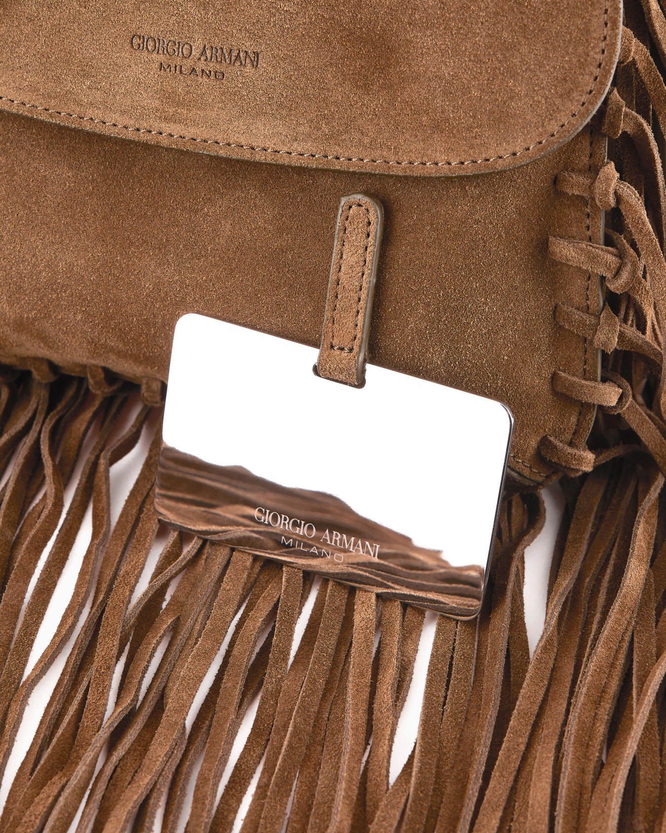 La Prima fringed suede bag Slide 6