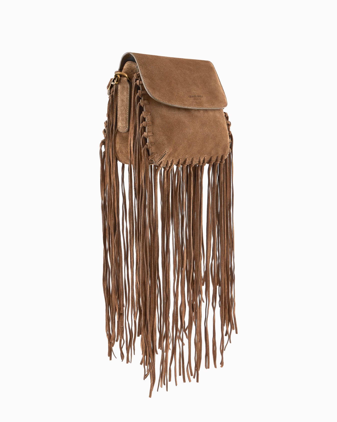 La Prima fringed suede bag Slide 1