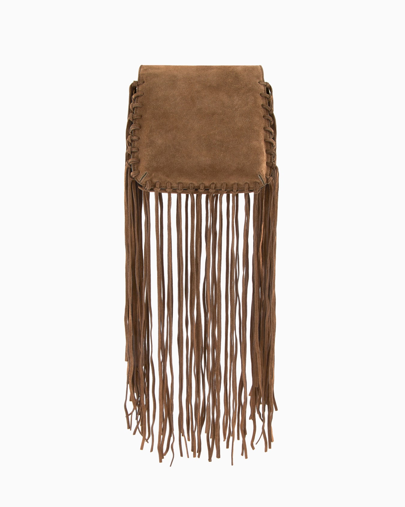 La Prima fringed suede bag Slide 3