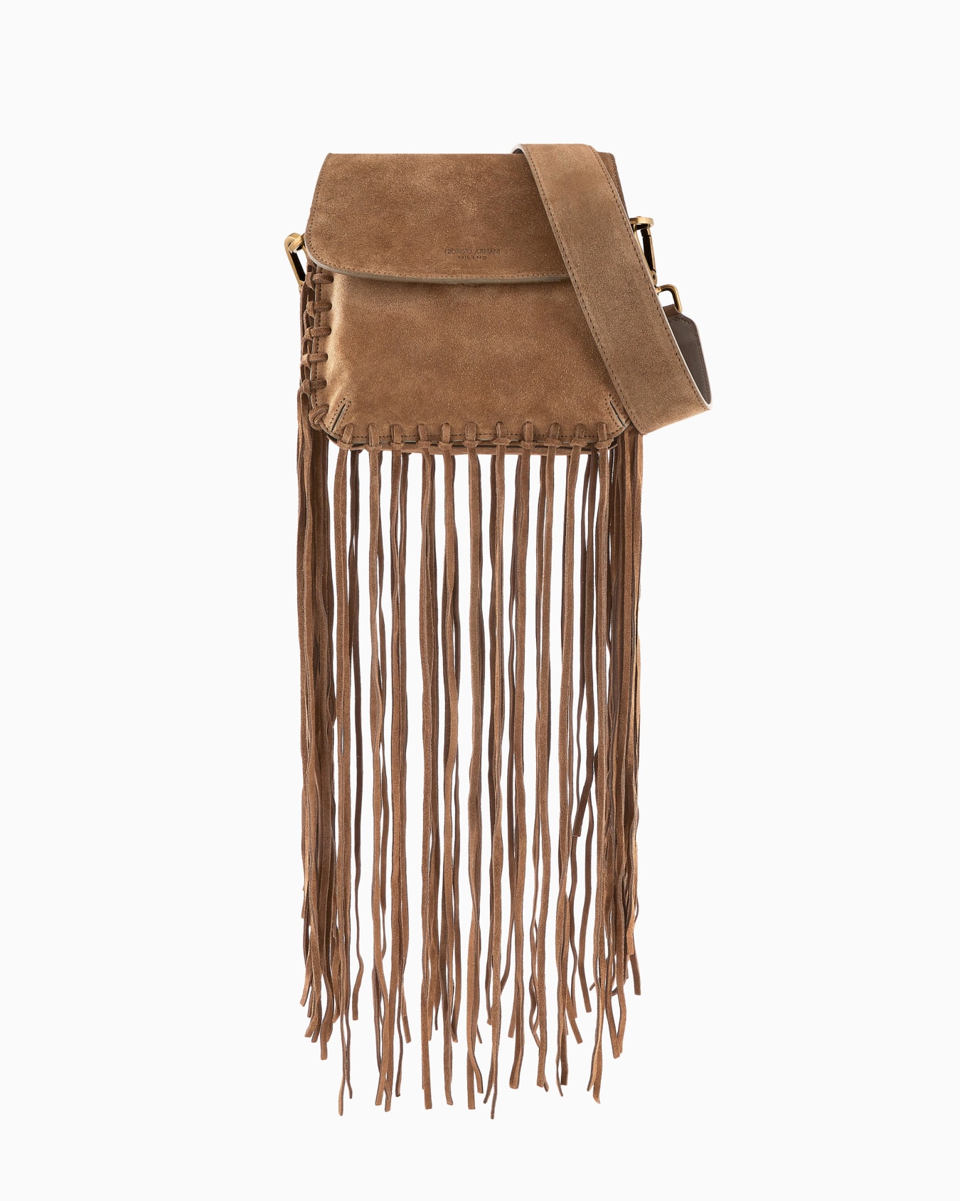 La Prima fringed suede bag Slide 0