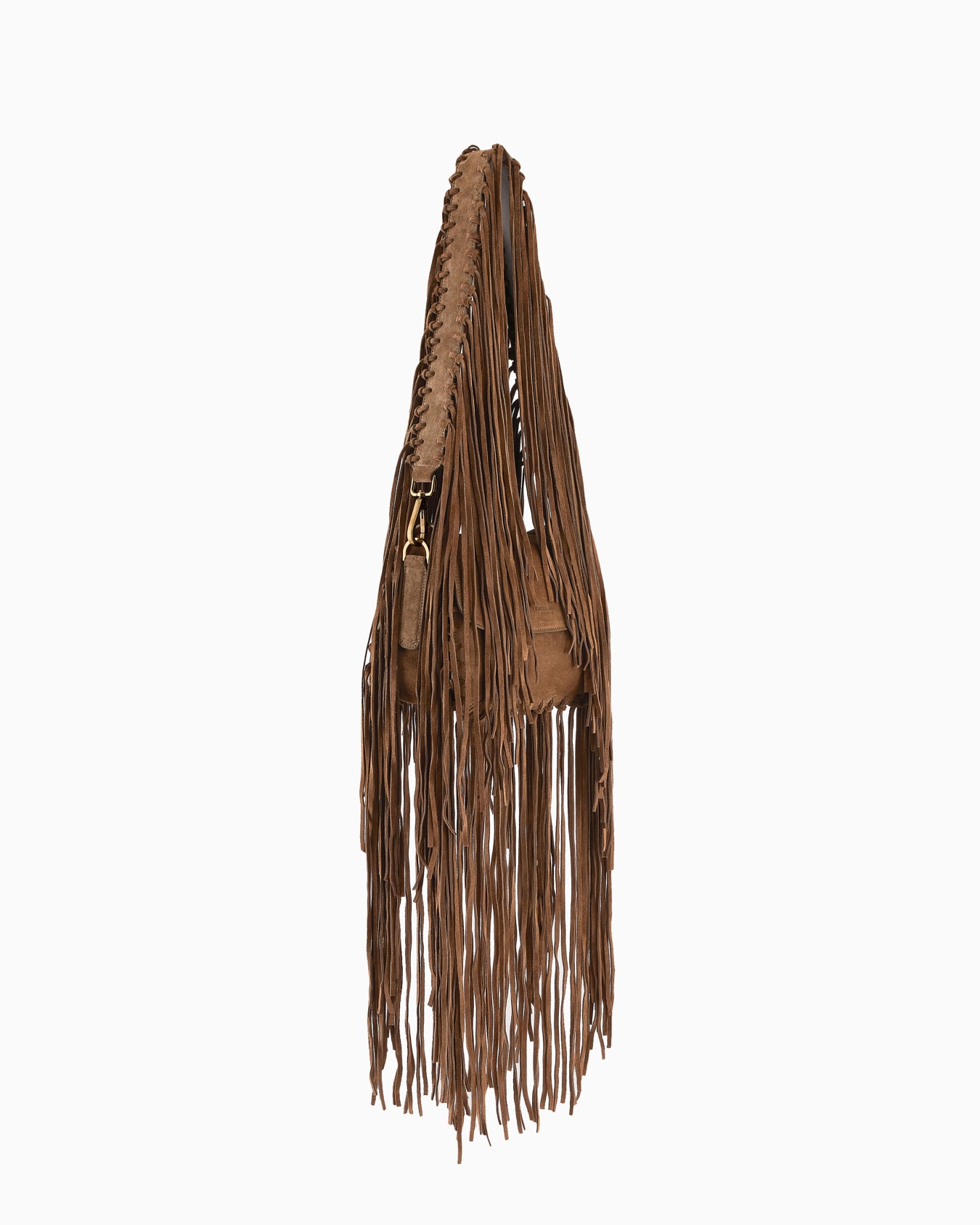 La Prima fringed suede bag Slide 2