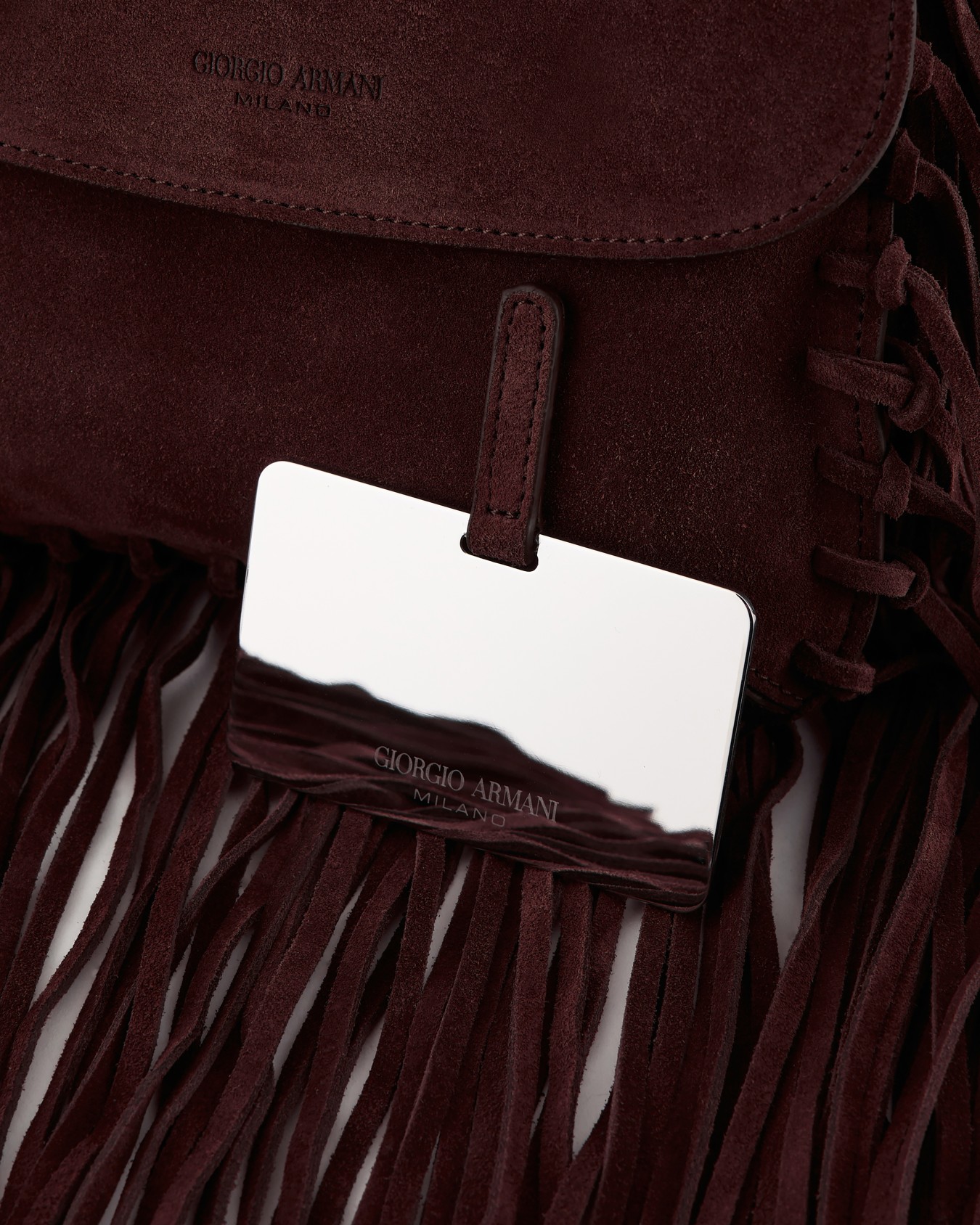 La Prima fringed suede bag Slide 6